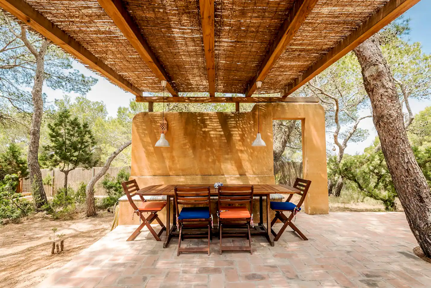 terrasse avec pergola bois