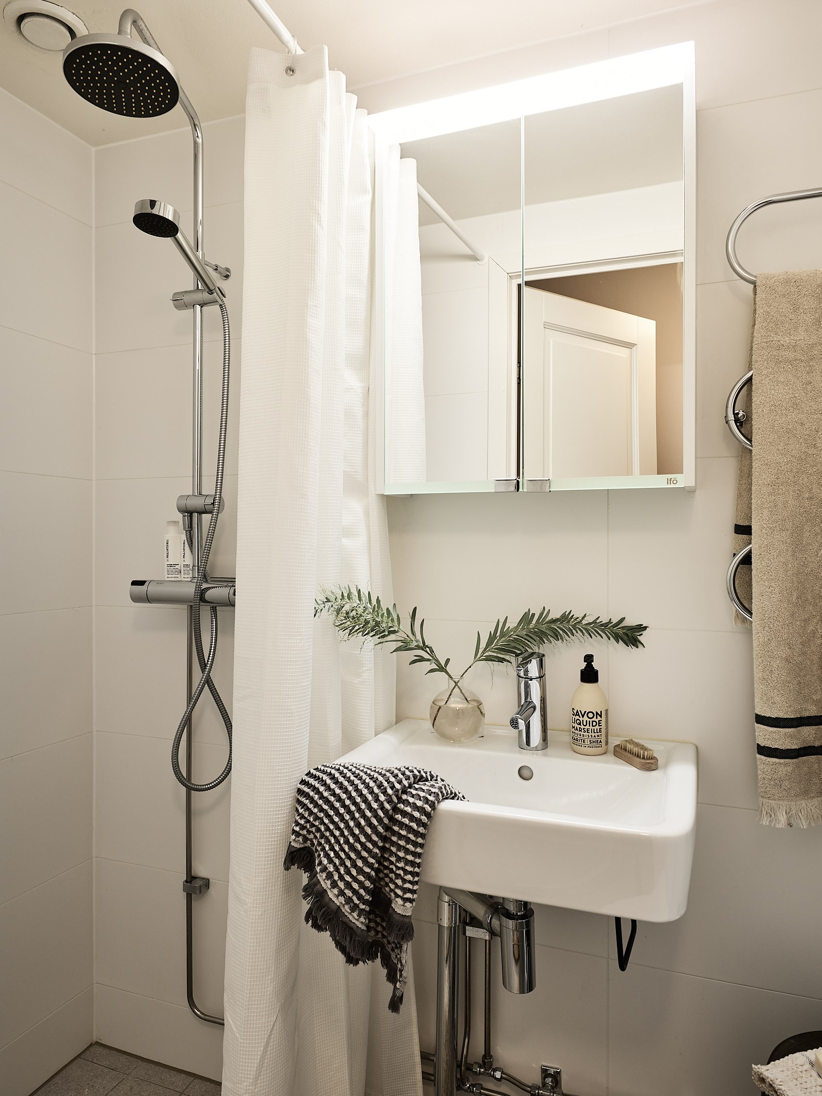 salle de bain décoration scandinave beige studio 43m2 salle de bain décoration scandinave beige studio 43m2