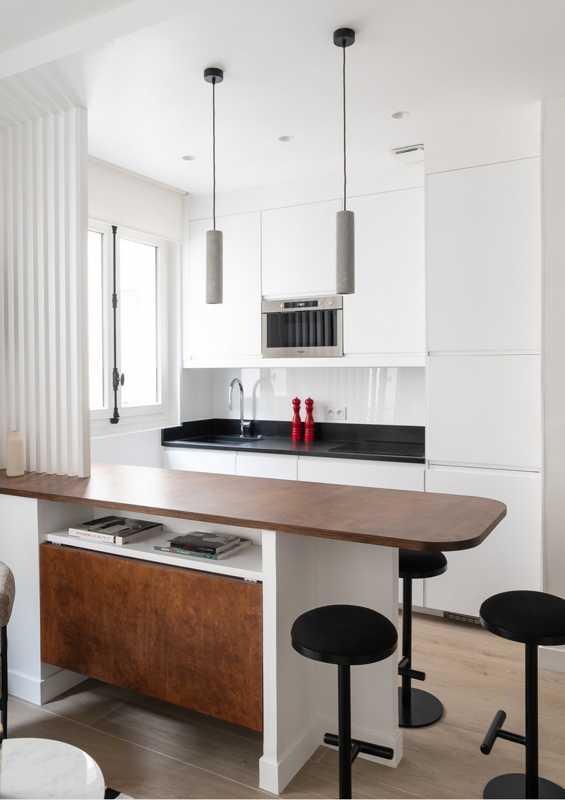 cuisine ouverte studio 26m2 Paris cuisine ouverte studio 26m2 Paris