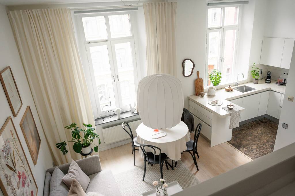 salon et cuisine studio 30m2