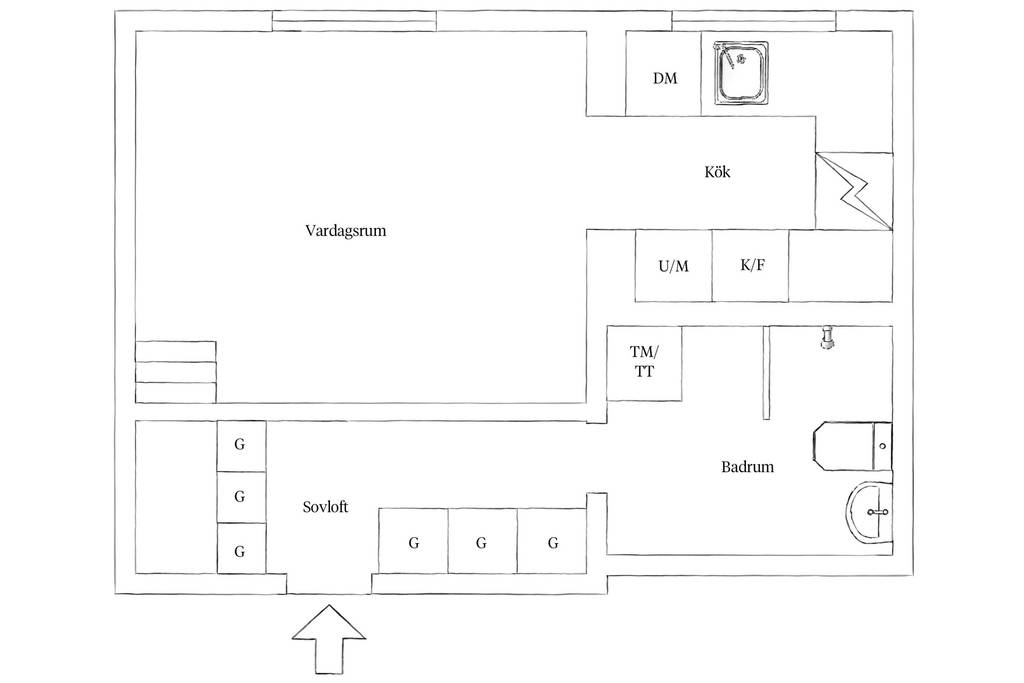 plan studio 30m2 avec mezzanine