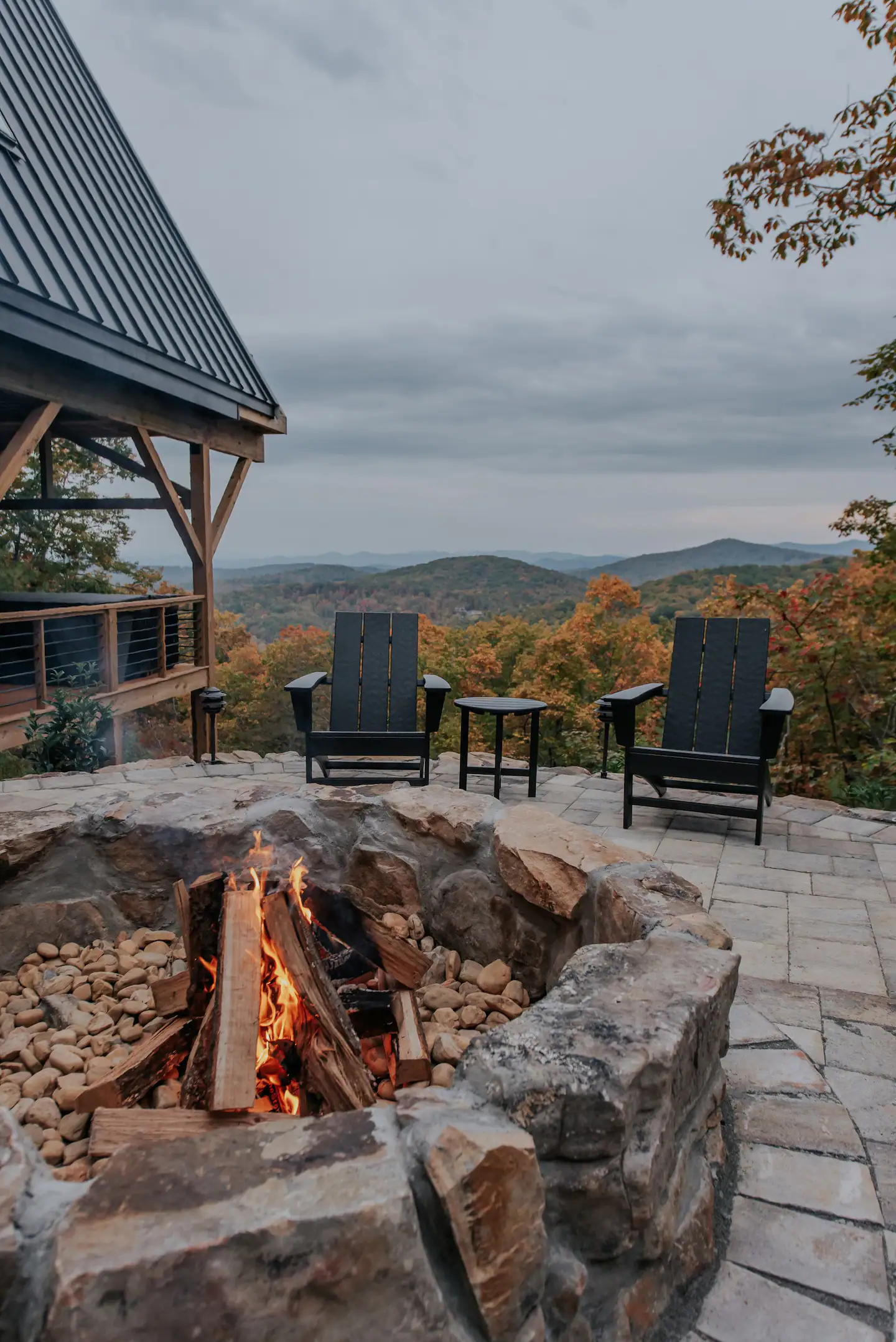 terrasse maison A-Frame