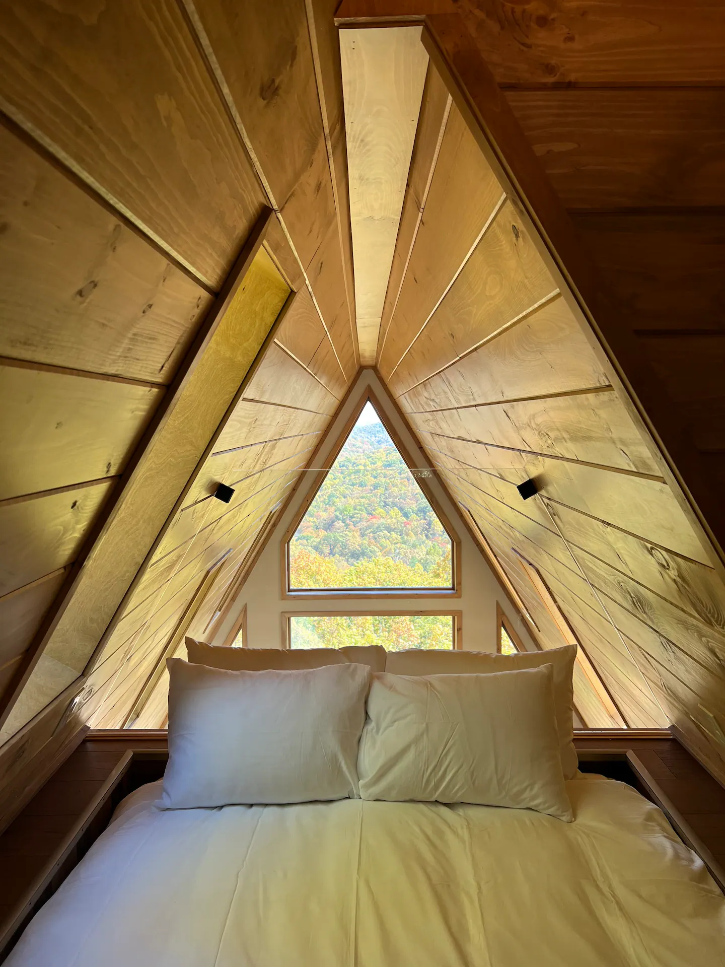 chambre loft maison A-Frame