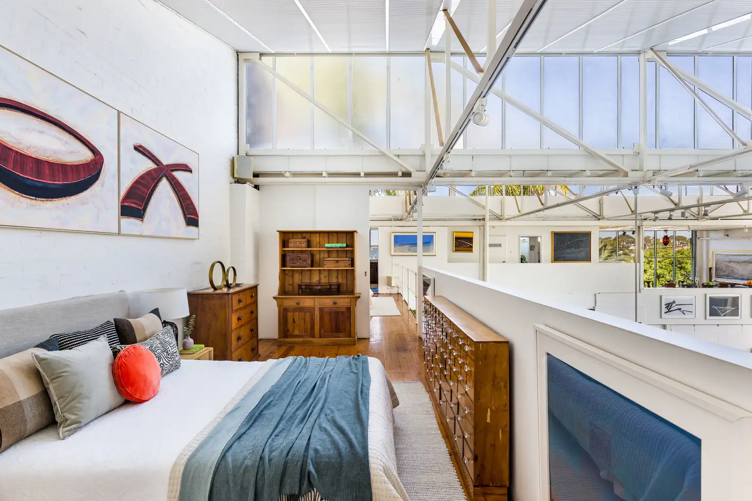 chambre sur mezzanine loft Australie