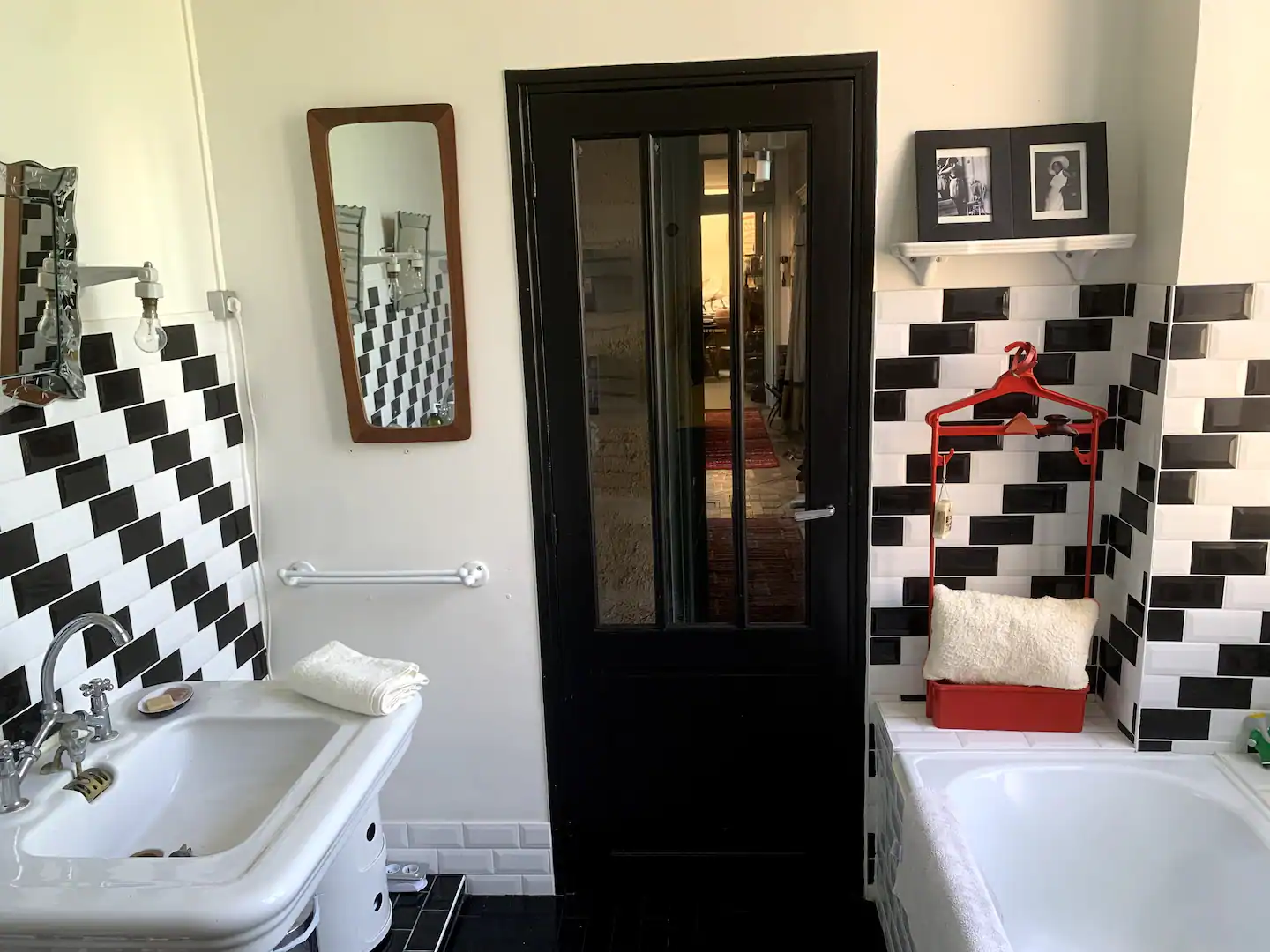 salle de bain noire et blanche salle de bain noire et blanche