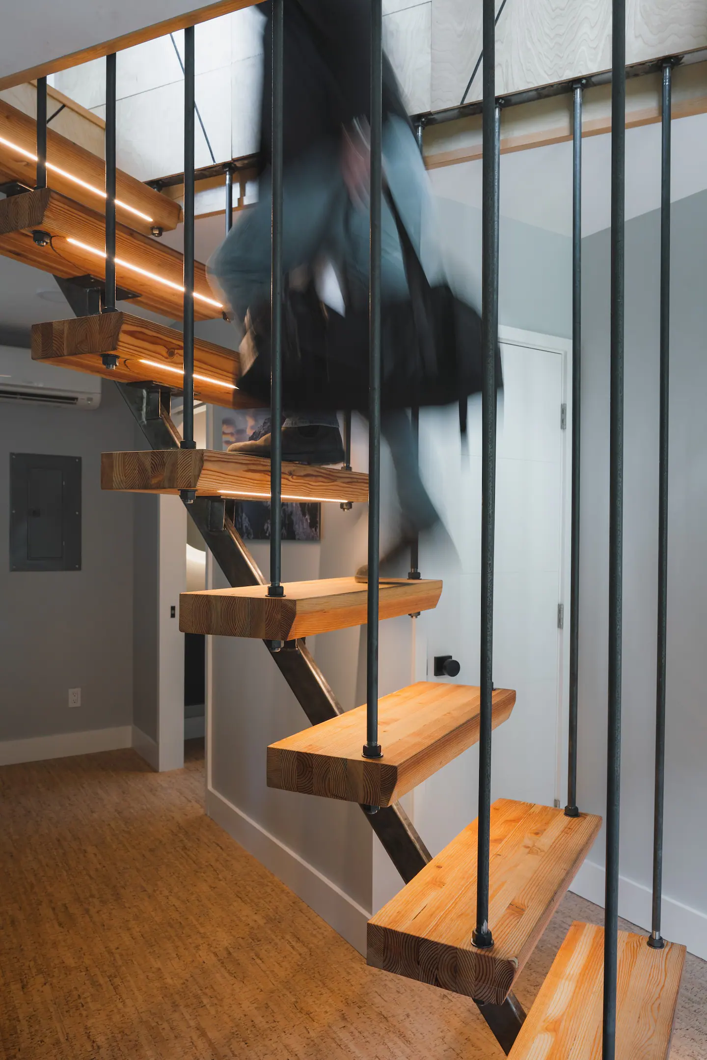 escalier bois et acier maison container escalier bois et acier maison container