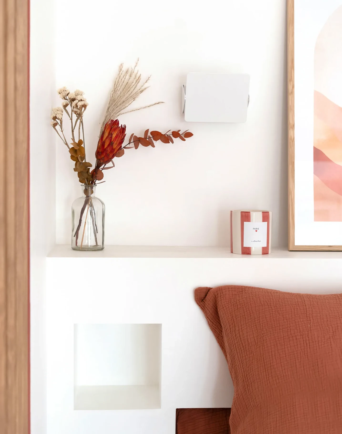 chambre avec tête de lit maçonnée et niches chambre avec tête de lit maçonnée et niches