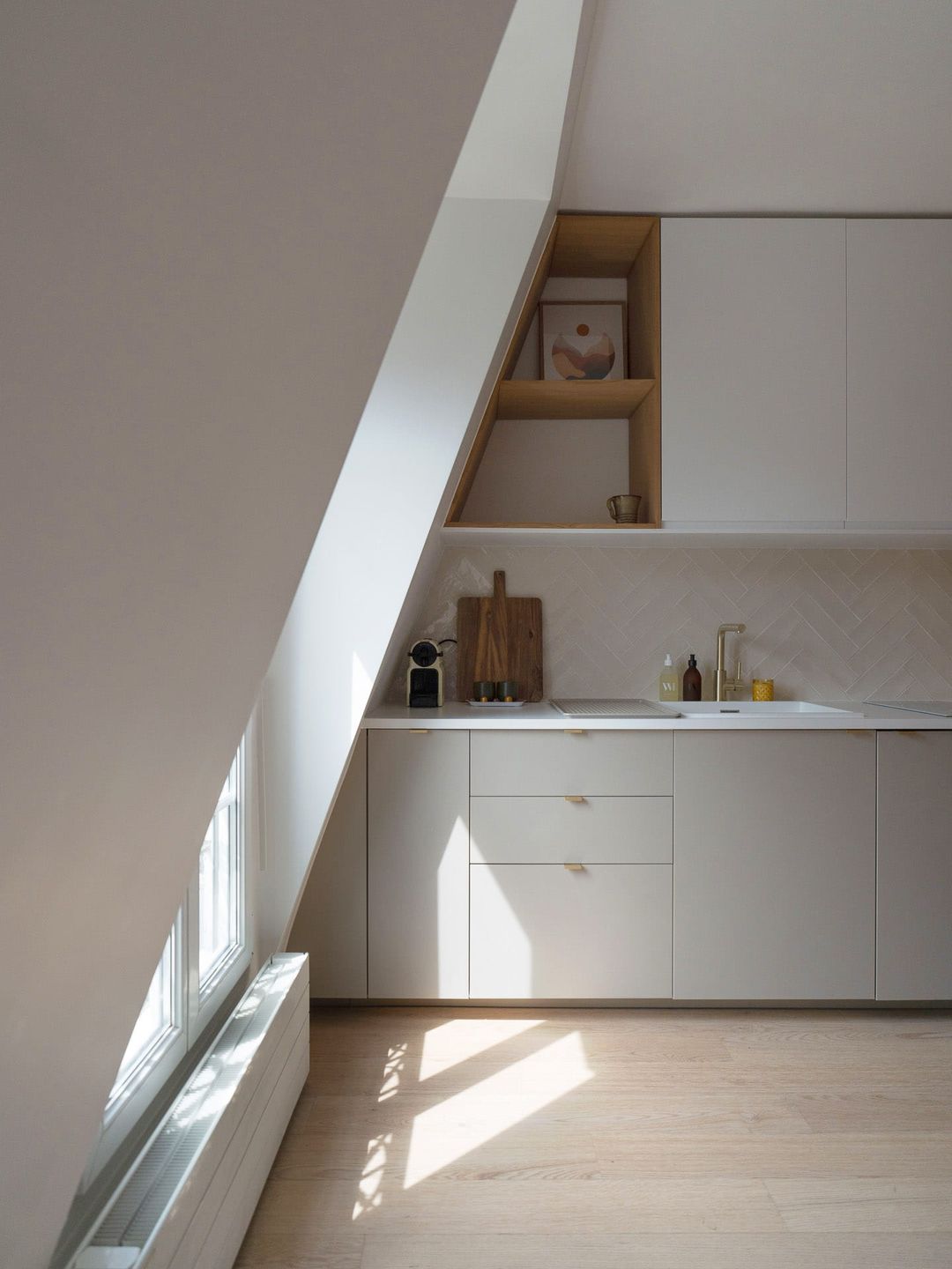 cuisine mansardée studio 18m2 Paris cuisine mansardée studio 18m2 Paris