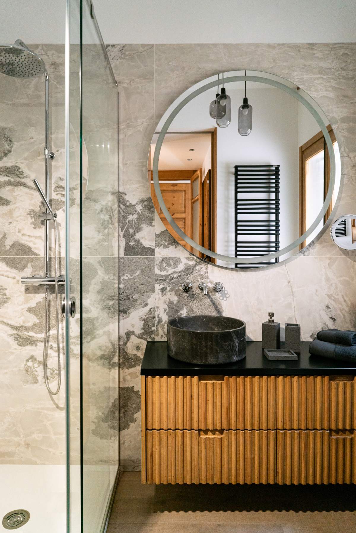 salle de bain bois et marbre salle de bain bois et marbre