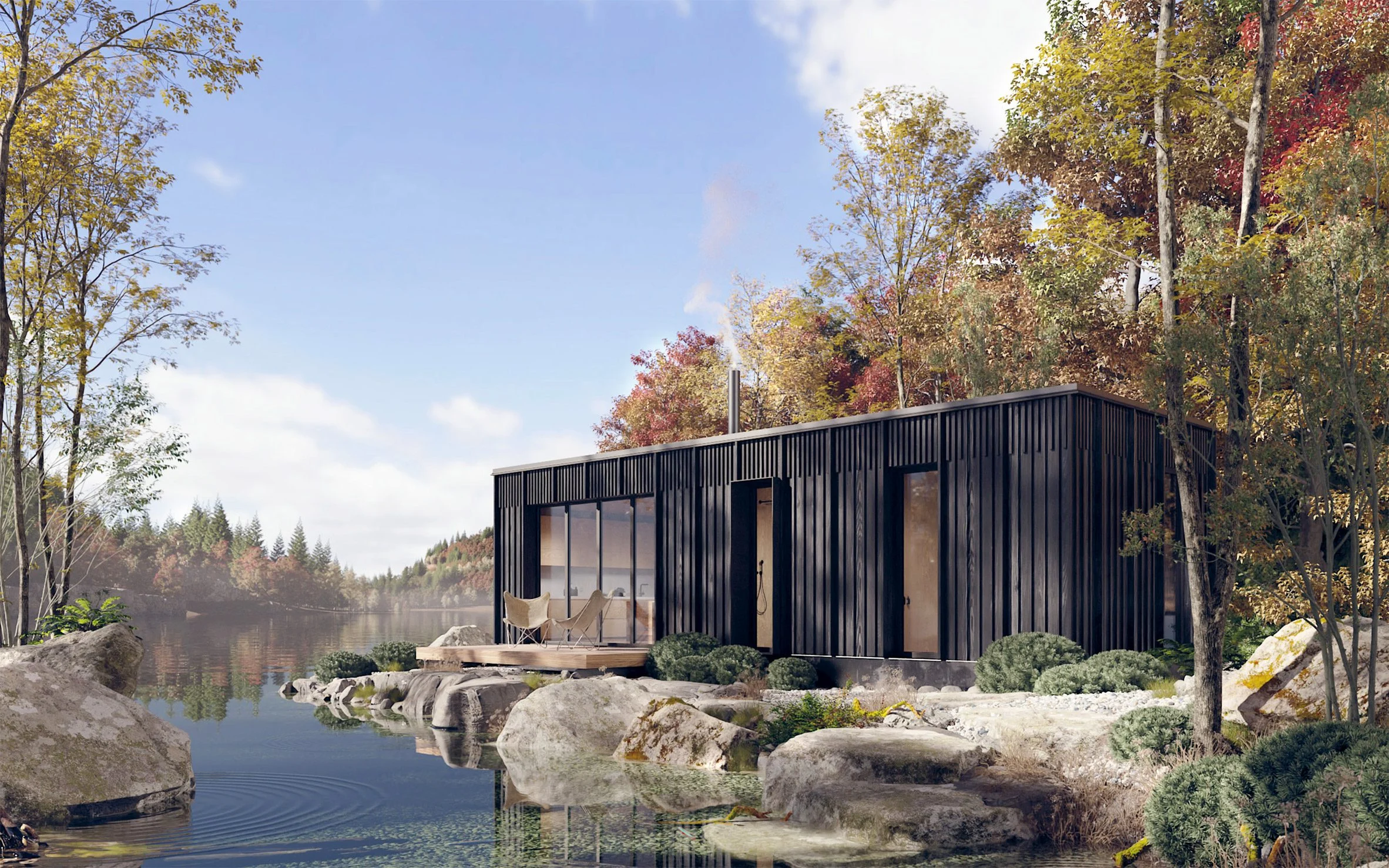 mini maison en bois startup Elmntl