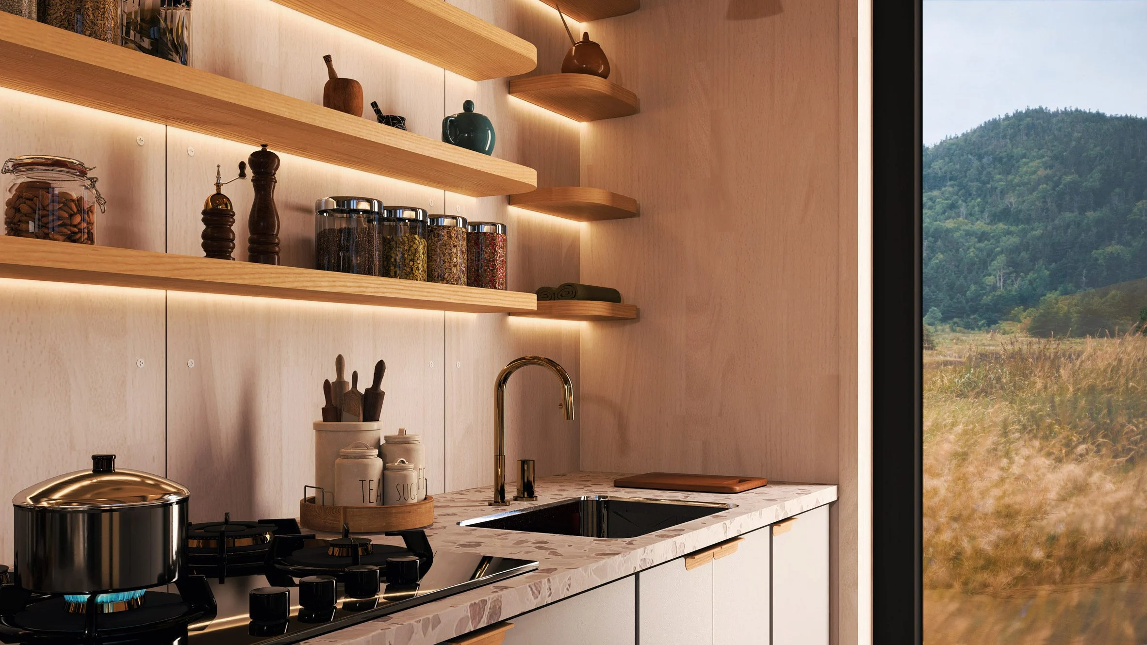 cuisine maison en bois
