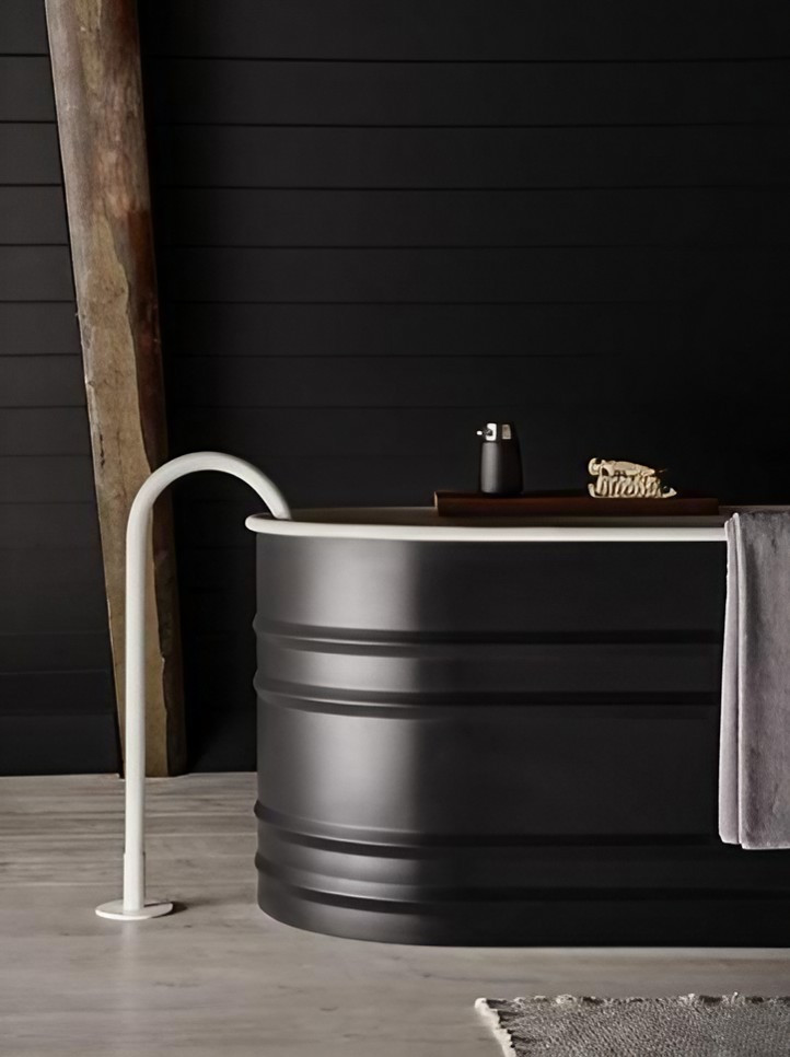 salle de bain maison en bois Vipp Salaca River Lettonie salle de bain maison en bois Vipp Salaca River Lettonie