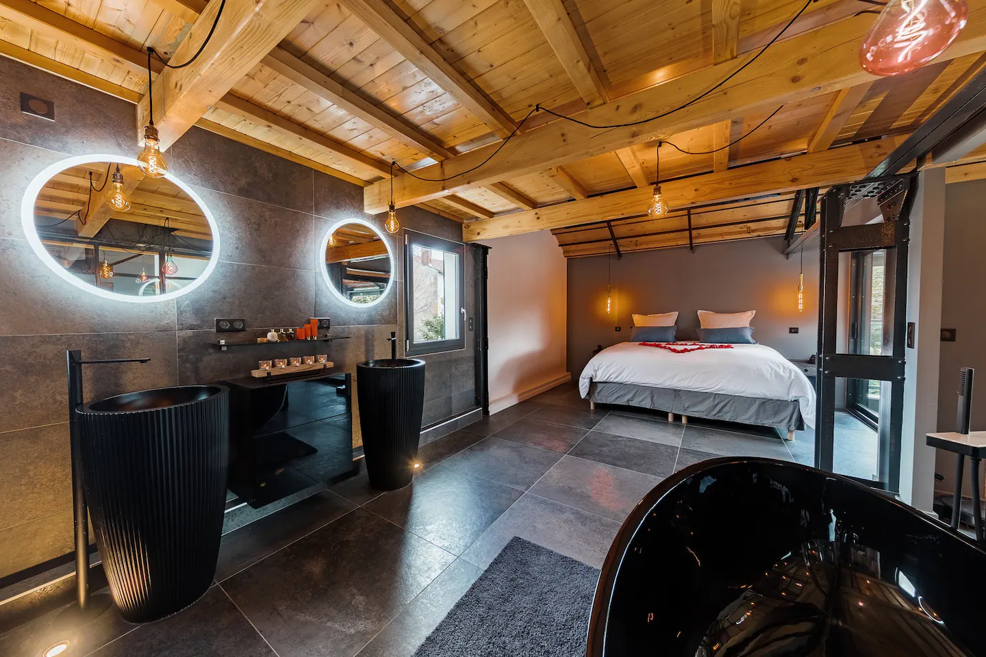 chambre avec salle de bain ouverte chambre avec salle de bain ouverte