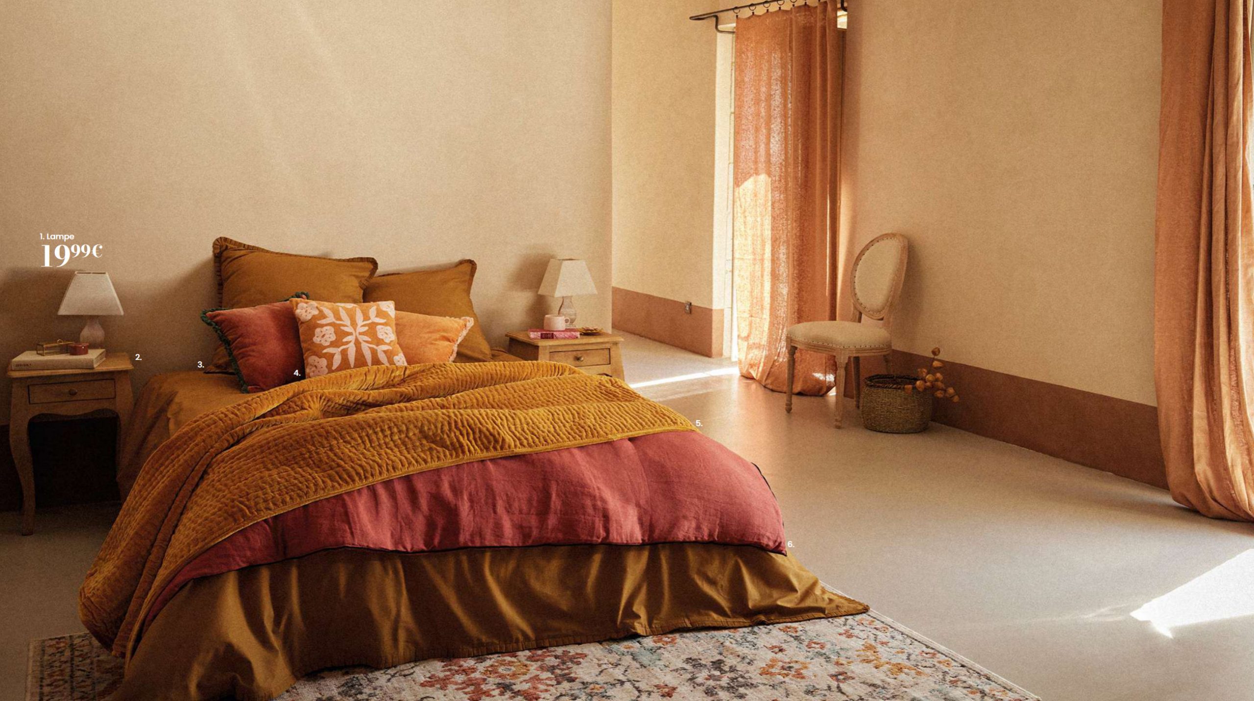 chambre Nouveau catalogue Maisons du Monde automne/hiver 2024/2025 chambre Nouveau catalogue Maisons du Monde automne/hiver 2024/2025