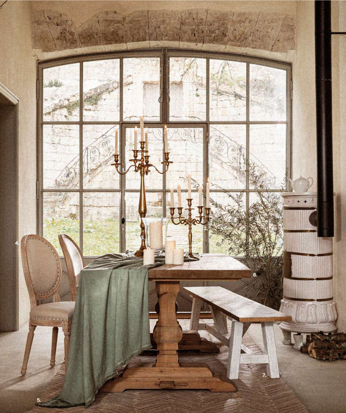 salle à manger fenêtre verrière Nouveau catalogue Maisons du Monde automne/hiver 2024/2025 salle à manger fenêtre verrière Nouveau catalogue Maisons du Monde automne/hiver 2024/2025