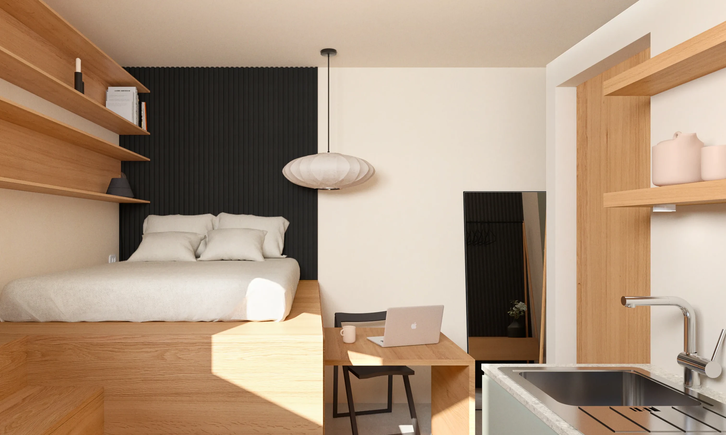 studio 13m2 Paris par Nooks+Crannies Studio