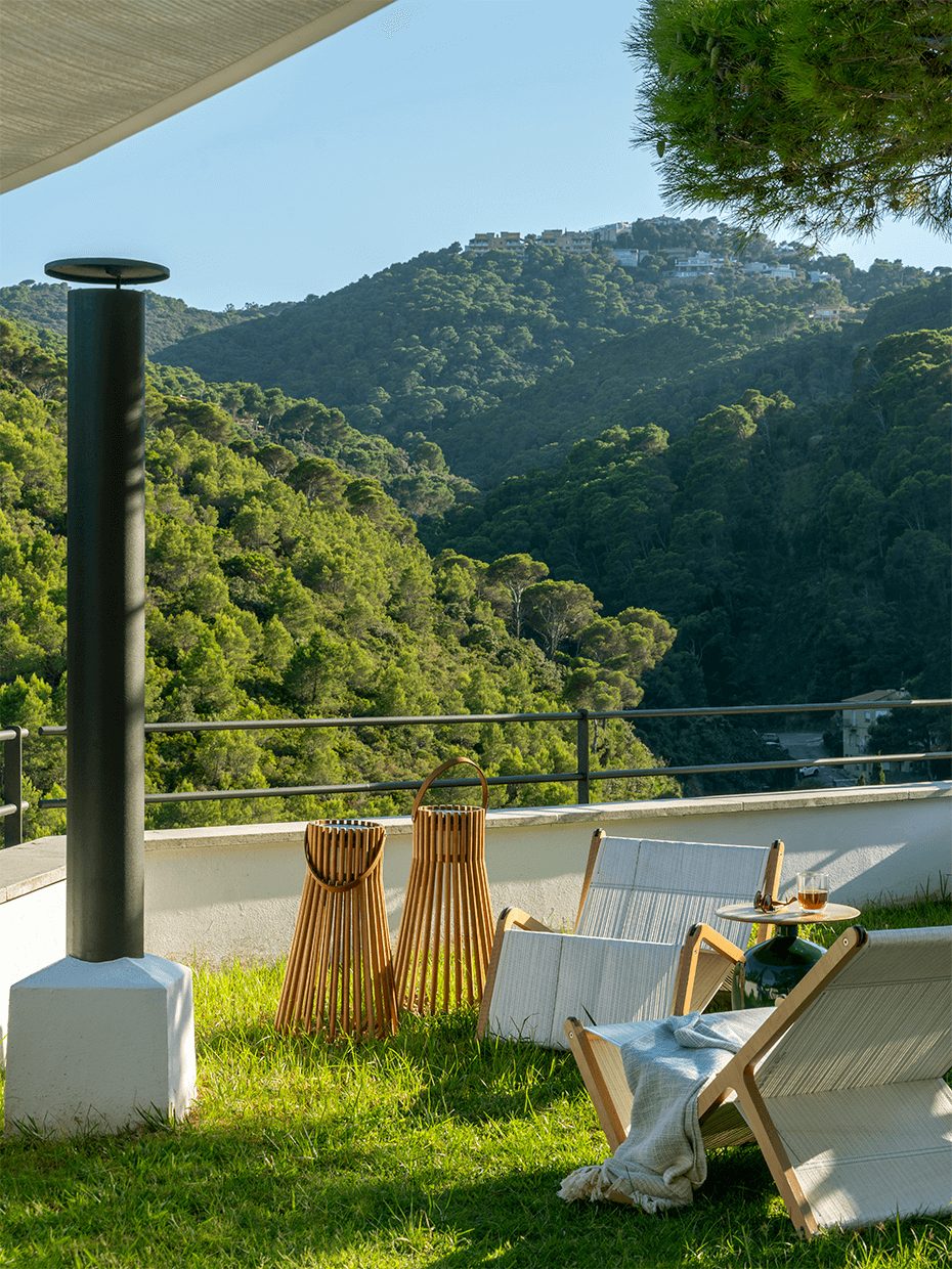 terrasse engazonnée maison décoration contemporaine