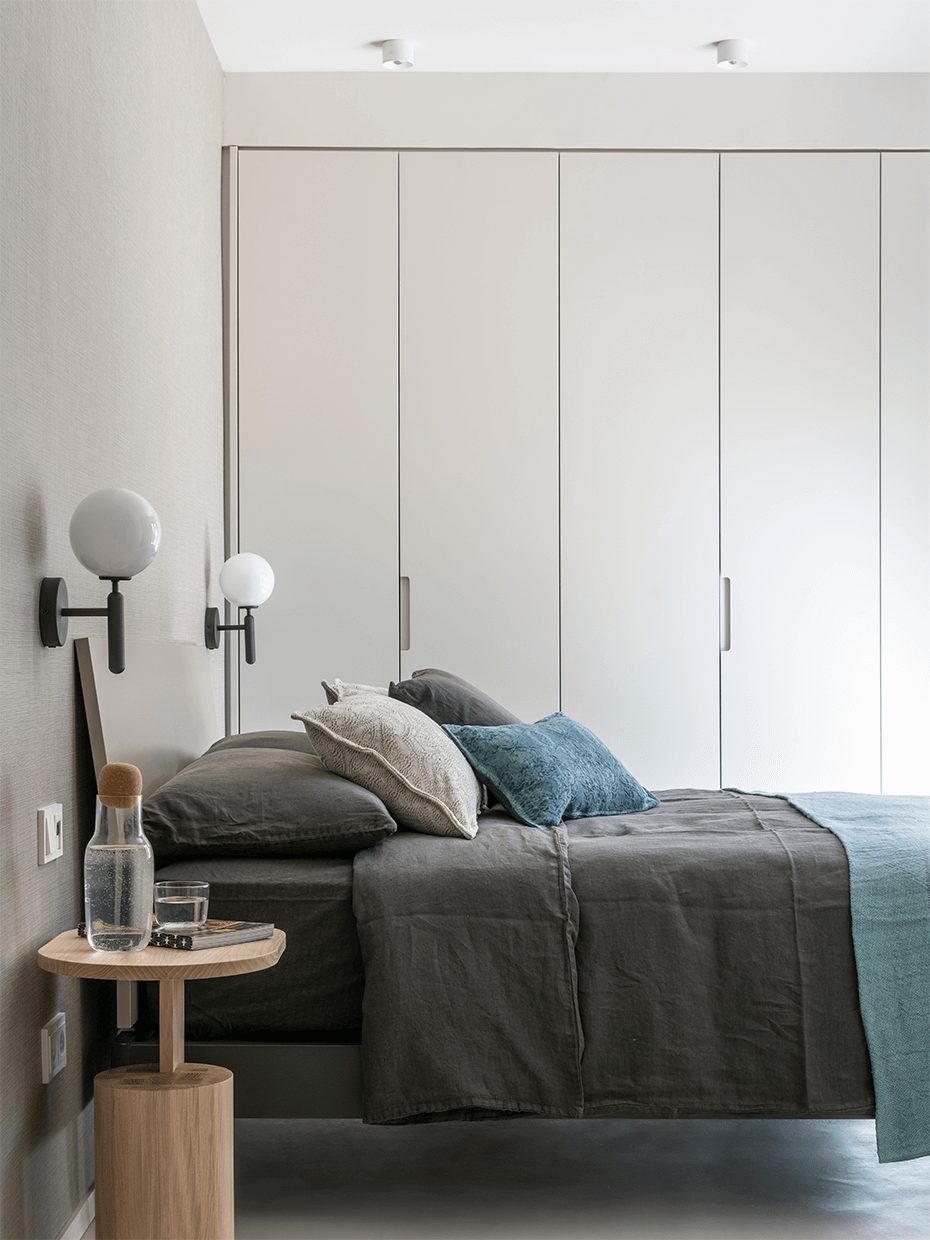 chambre avec placards décoration contemporaine