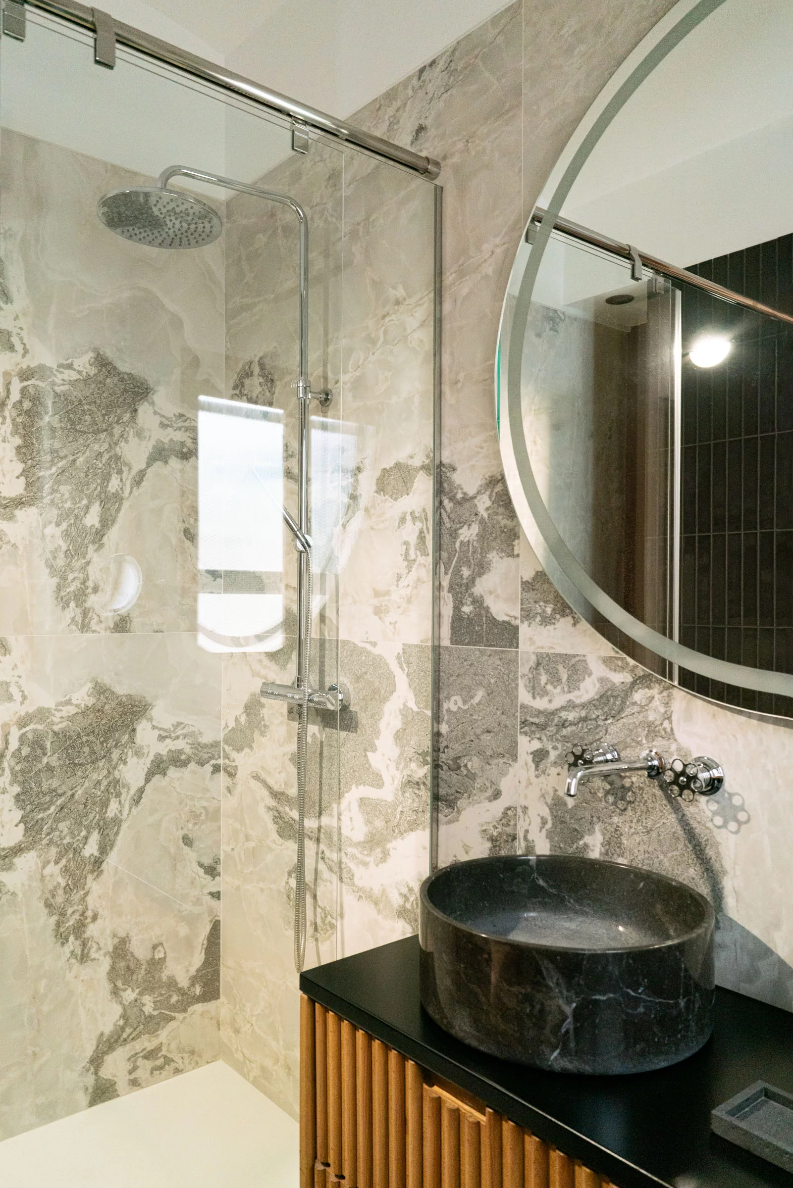 salle de bain bois et marbre salle de bain bois et marbre