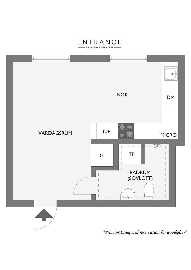 plan studio 26m2 avec mezzanine