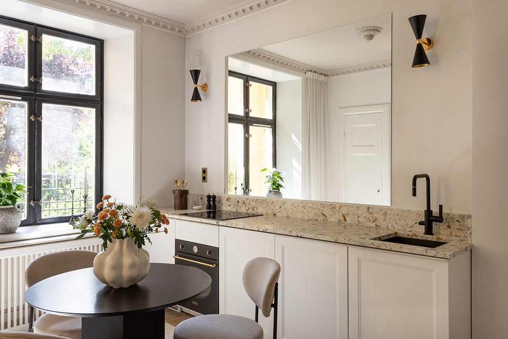 cuisine avec salle à manger design deux-pièces 29m2
