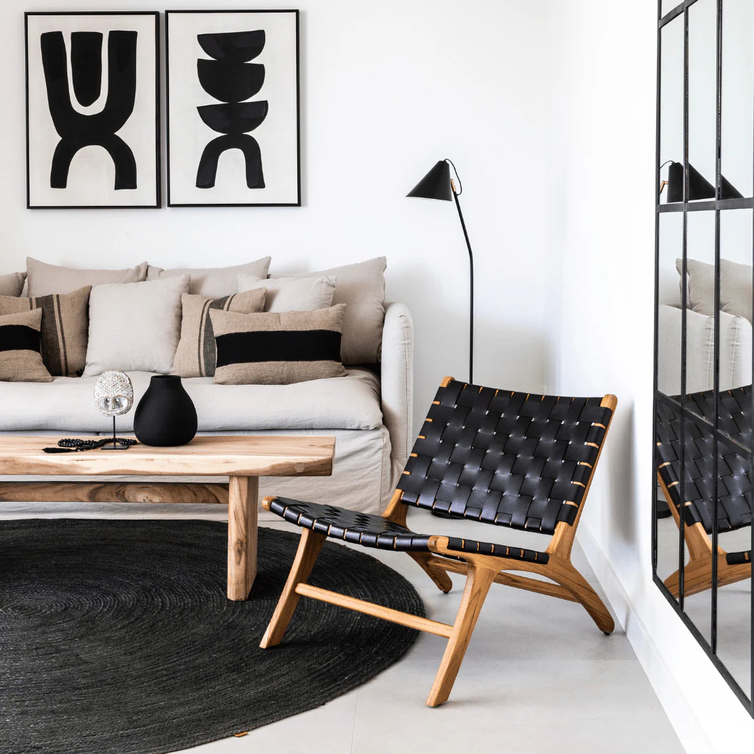 salon décoration naturelle par Zoco Home
