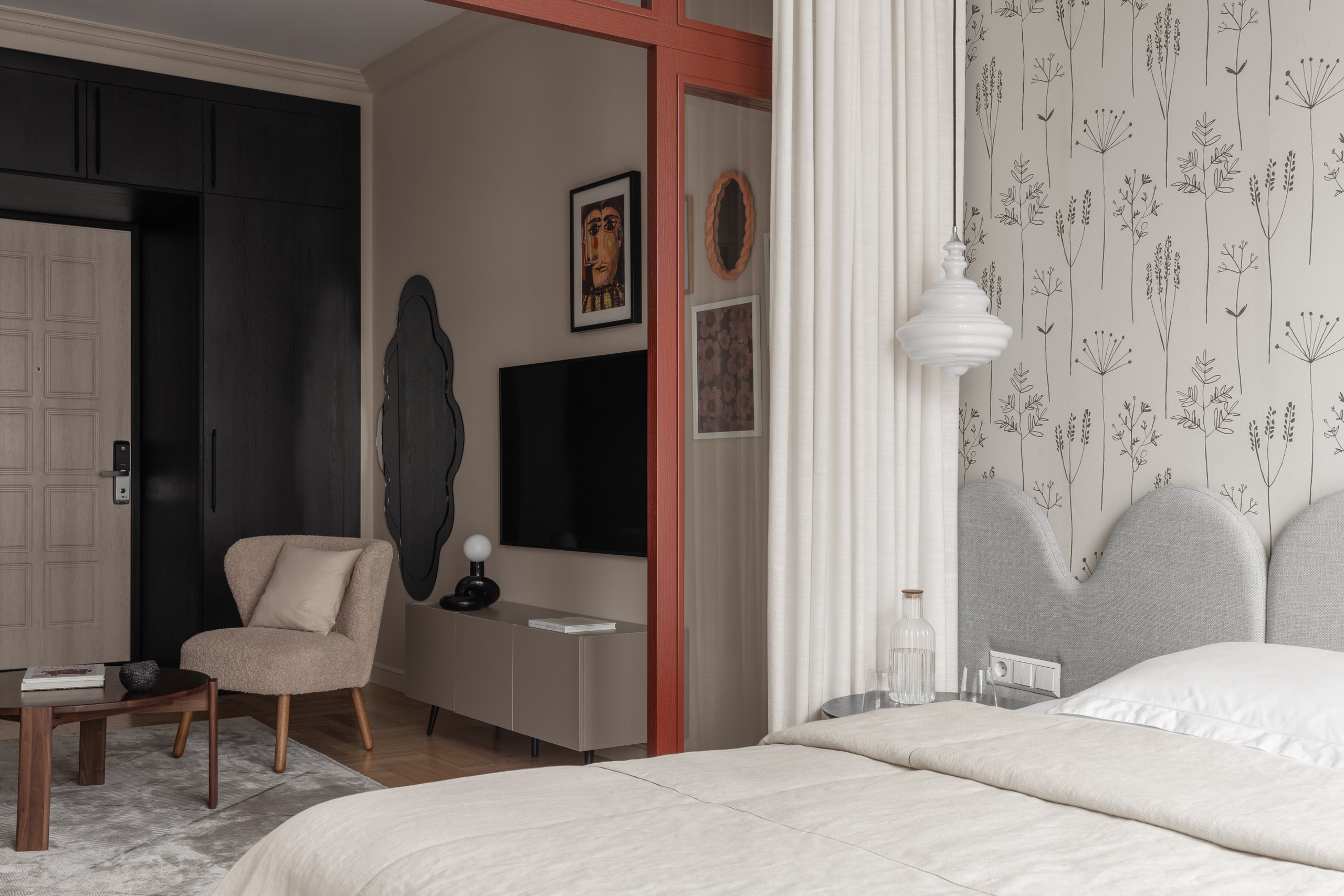 salon avec verrière pour chambre deux-pièces de 51m2 salon avec verrière pour chambre deux-pièces de 51m2