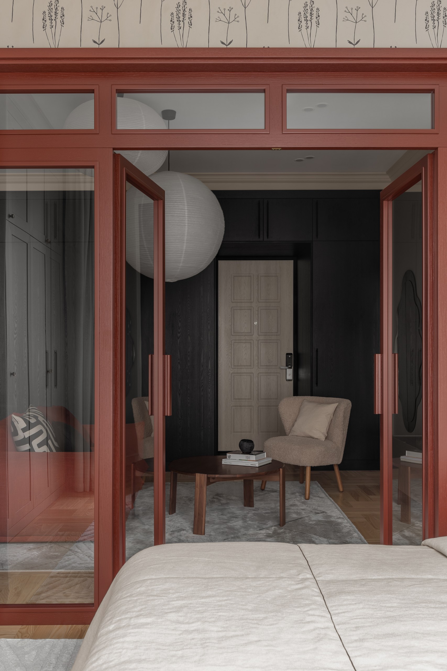 salon avec verrière pour chambre deux-pièces de 51m2 salon avec verrière pour chambre deux-pièces de 51m2