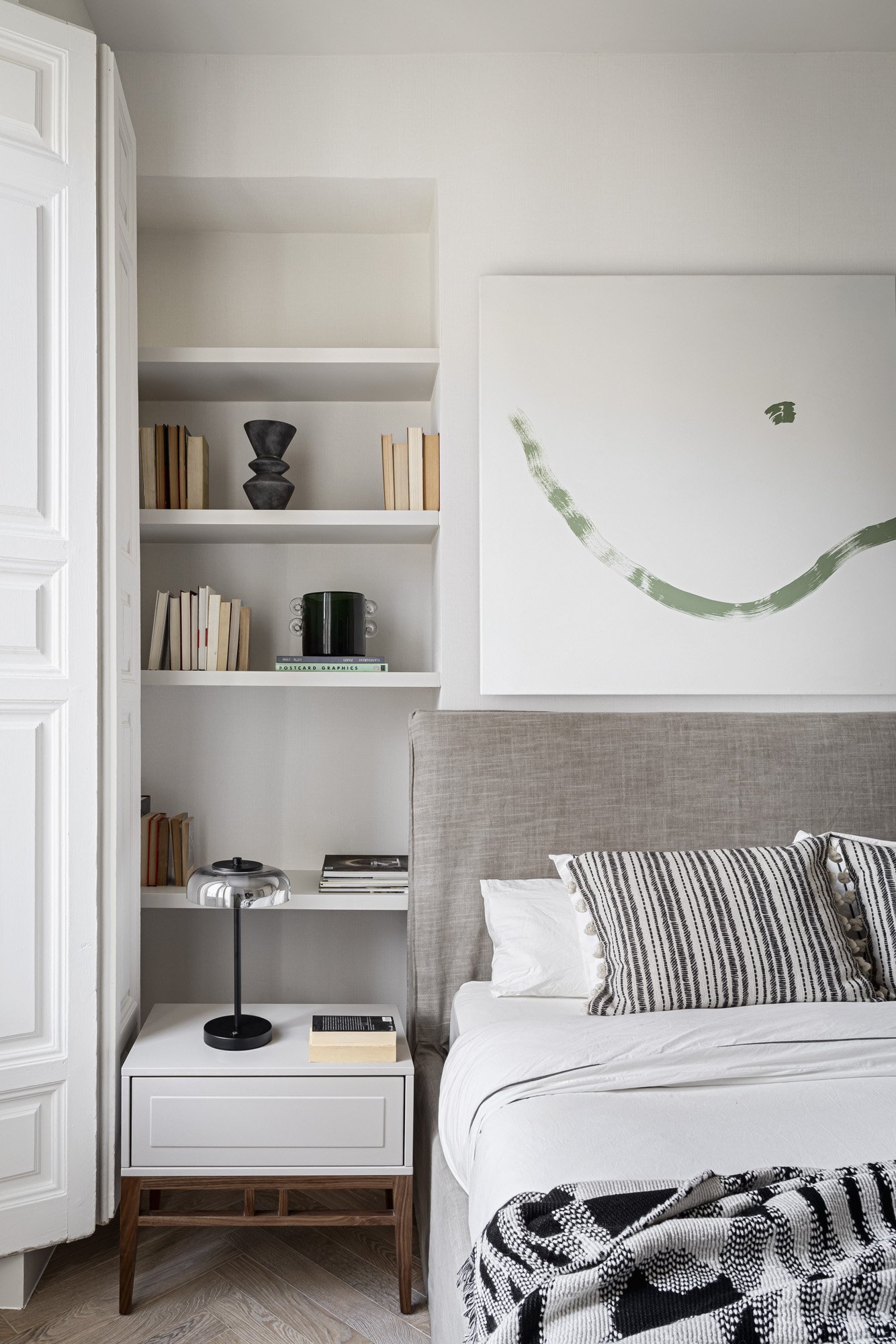 chambre décoration contemporaine appartement Madrid chambre décoration contemporaine appartement Madrid