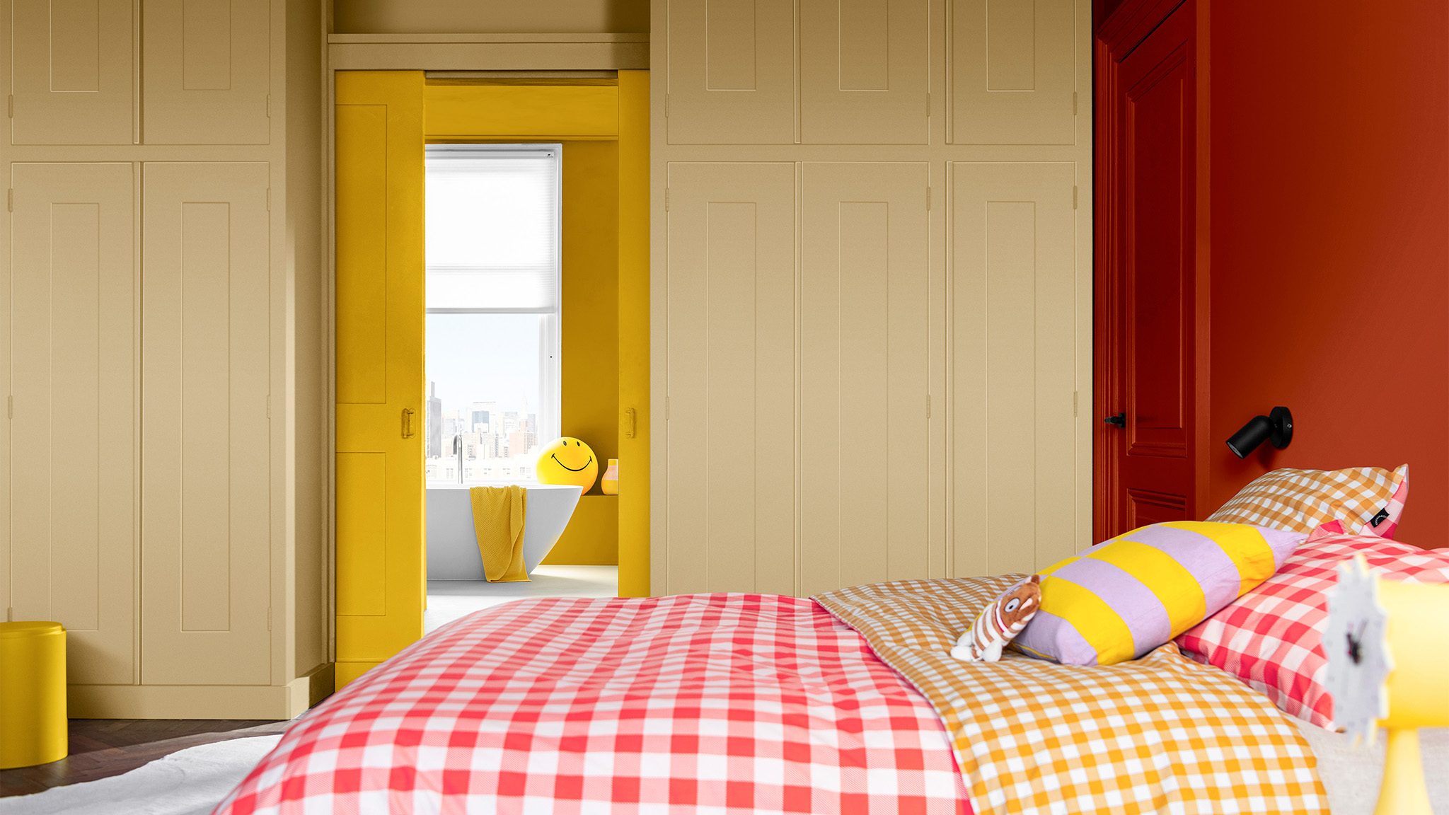 chambre encadrement de porte jaune Eclat de Joie Dulux valentine couleur de l chambre encadrement de porte jaune Eclat de Joie Dulux valentine couleur de l'année 2025