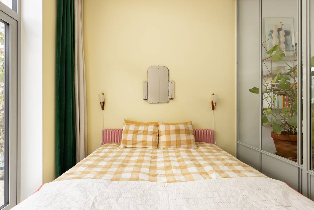 chambre décoration vintage et colorée