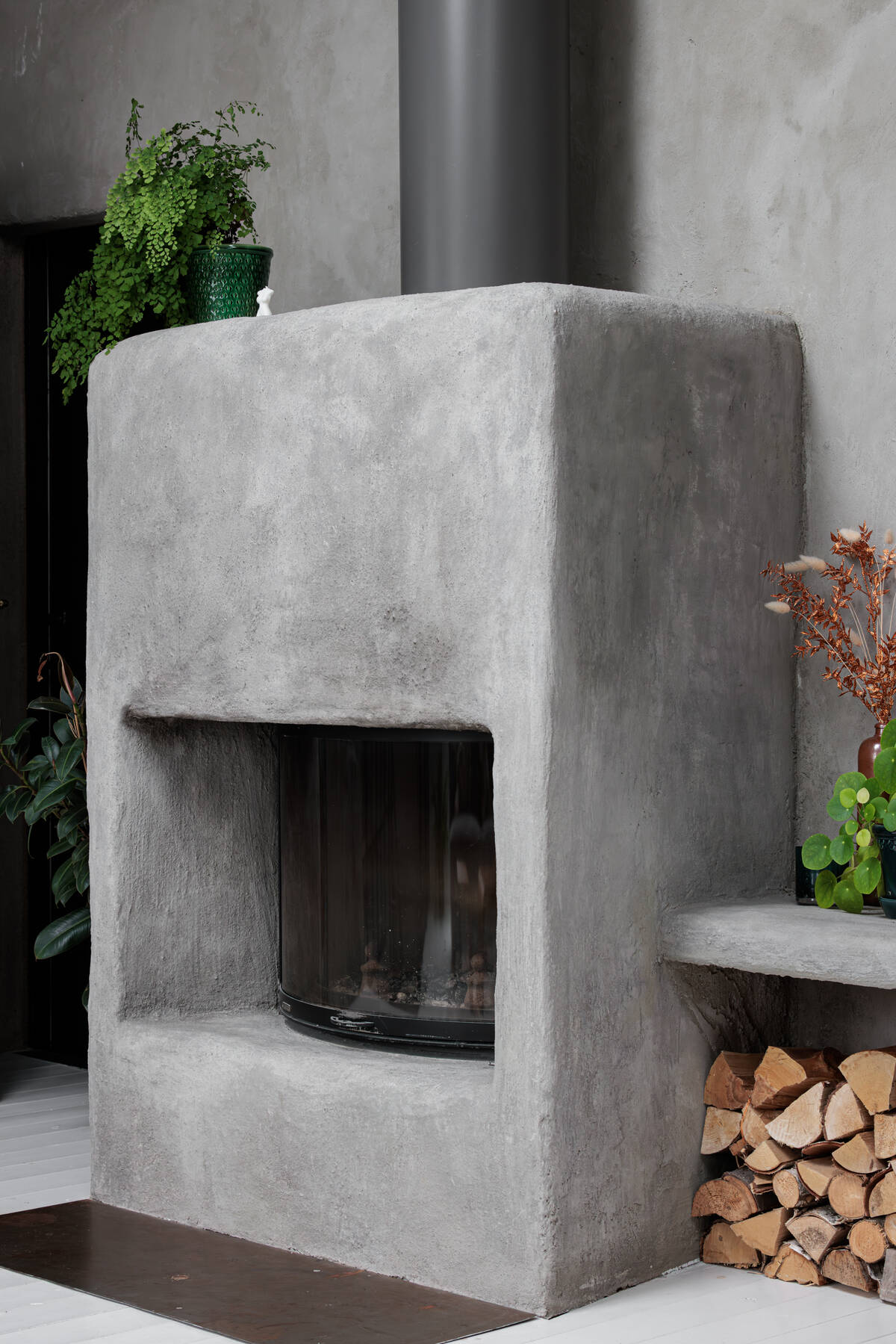cheminée béton cheminée béton