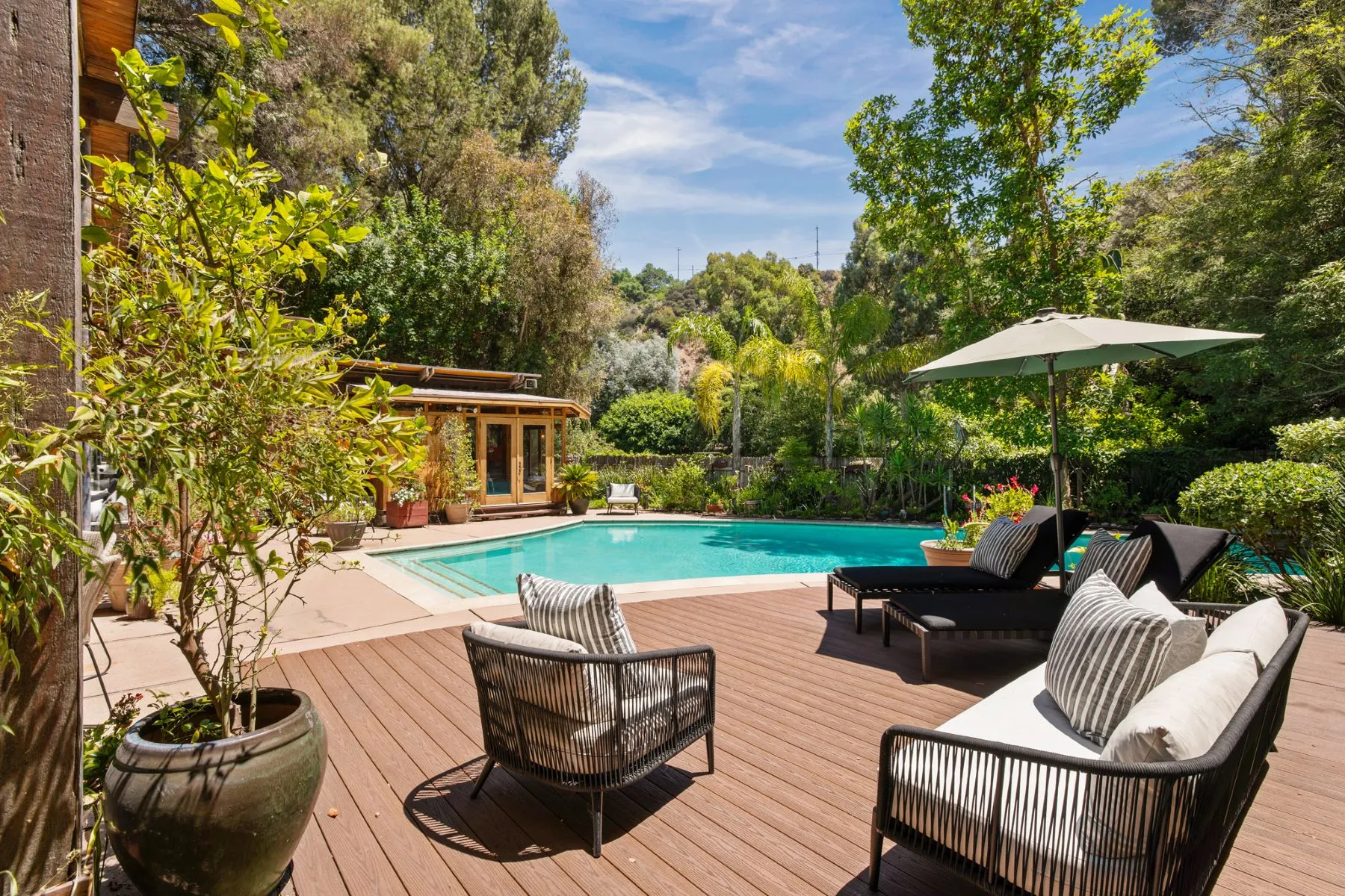 terrasse avec piscine terrasse avec piscine