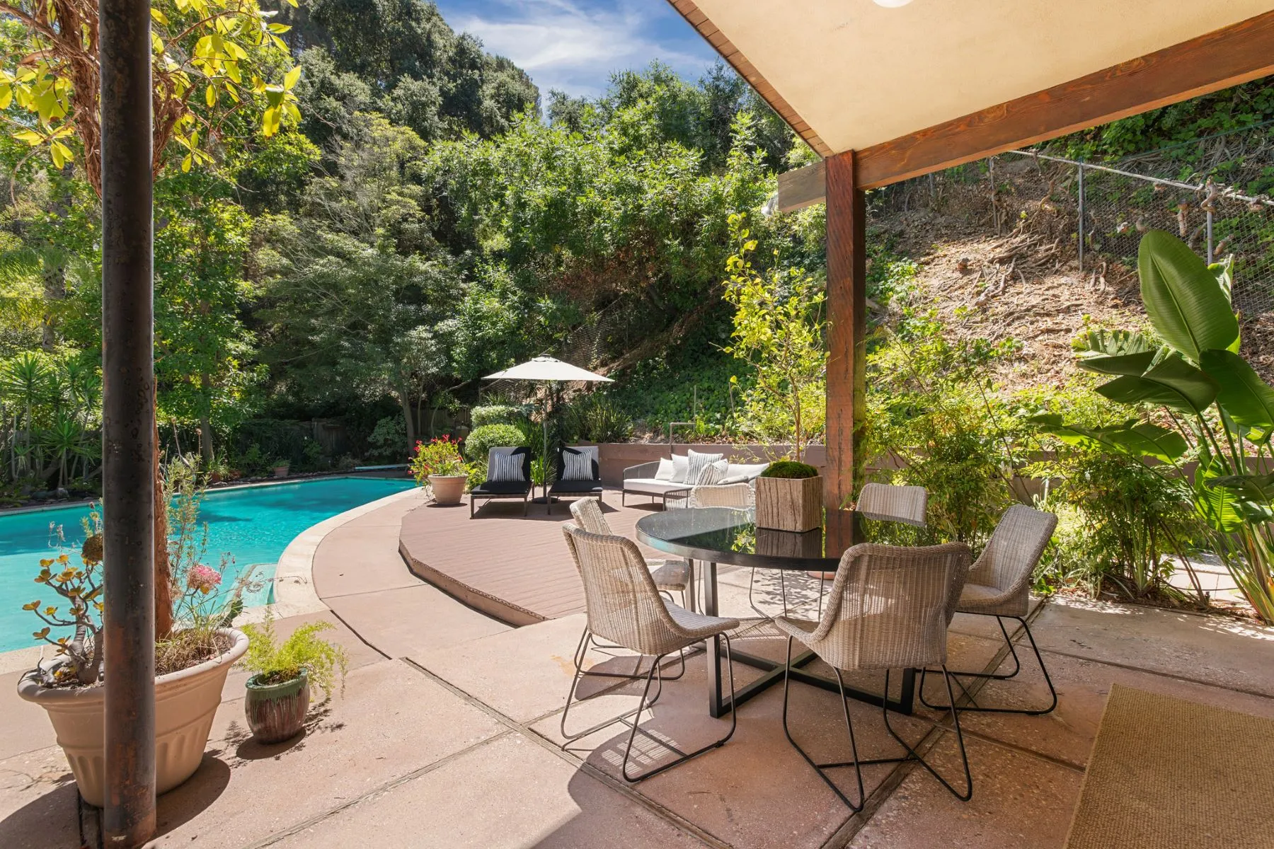 terrasse avec piscine terrasse avec piscine