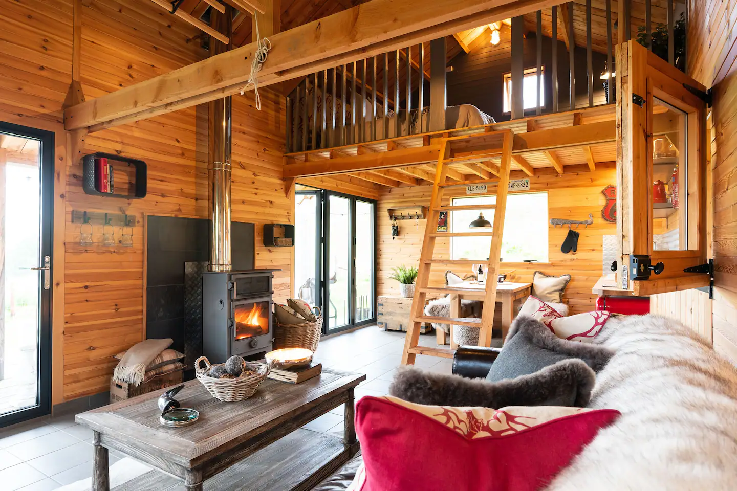 salon maison en bois The Bothy Écosse salon maison en bois The Bothy Écosse