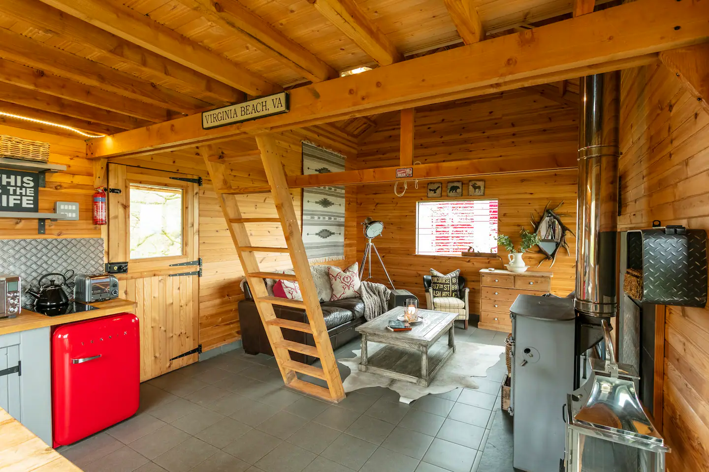 salon maison en bois The Bothy Écosse salon maison en bois The Bothy Écosse