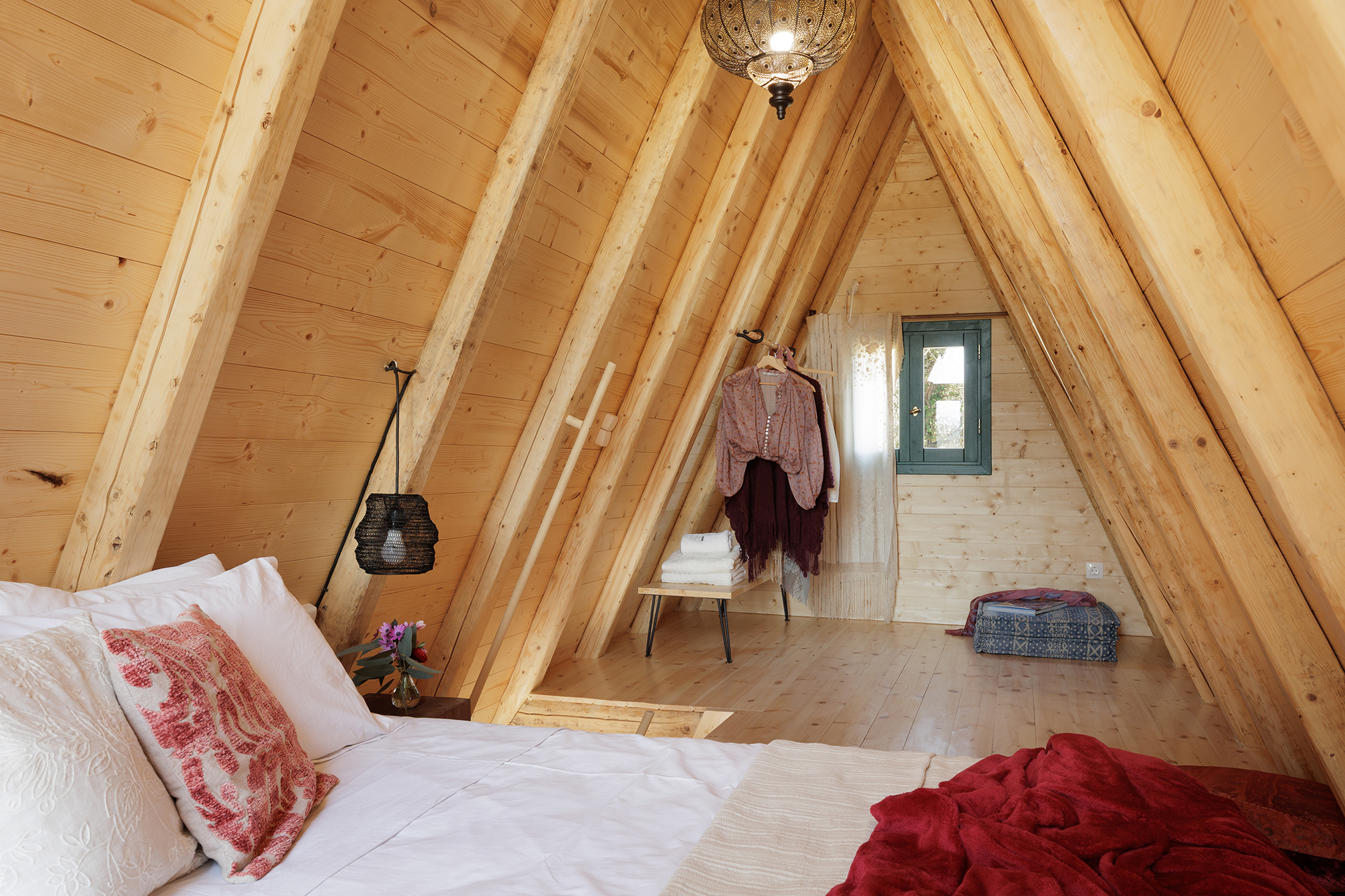 chambre petite maison A-Frame 50m2 chambre petite maison A-Frame 50m2