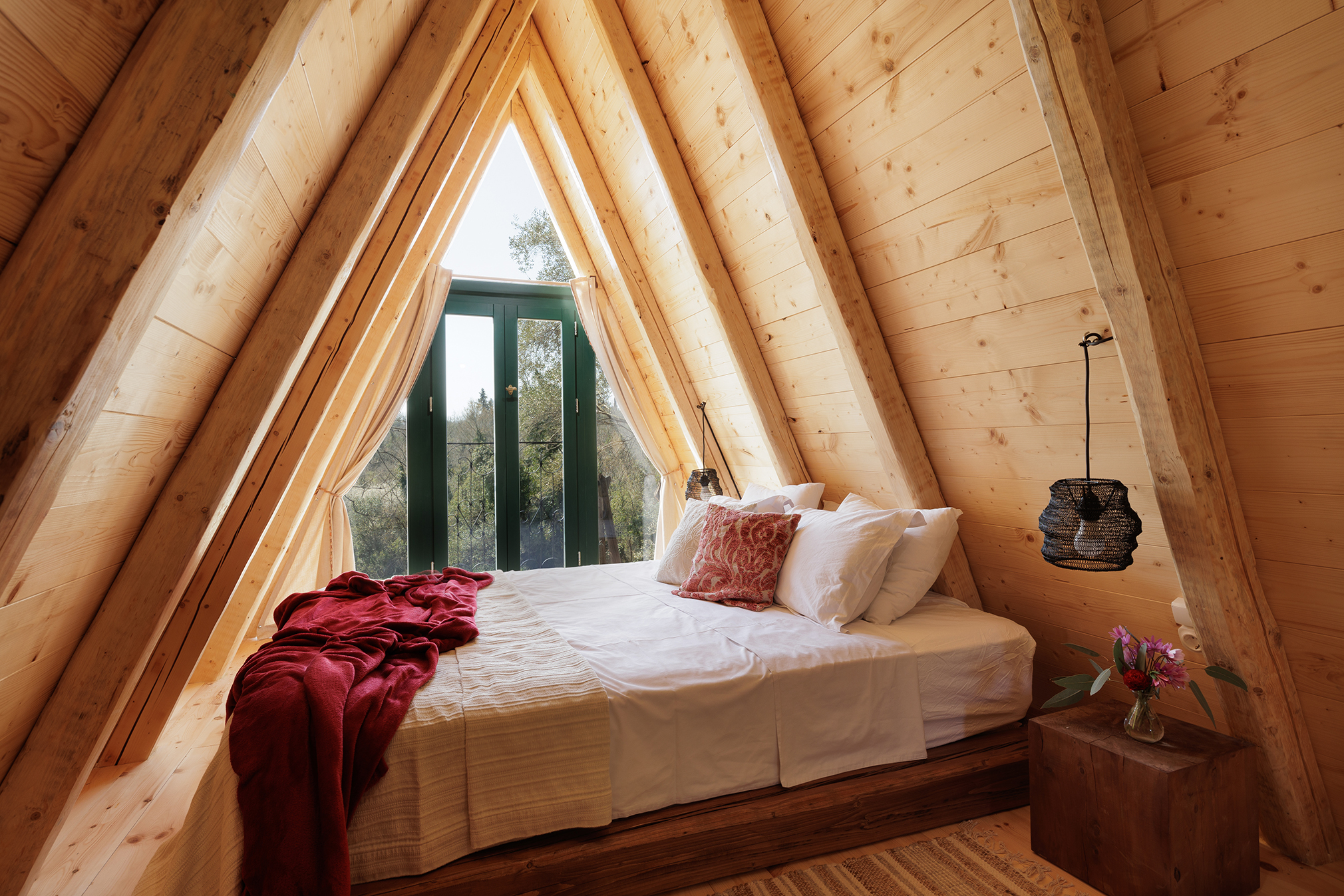 chambre petite maison A-Frame 50m2 chambre petite maison A-Frame 50m2