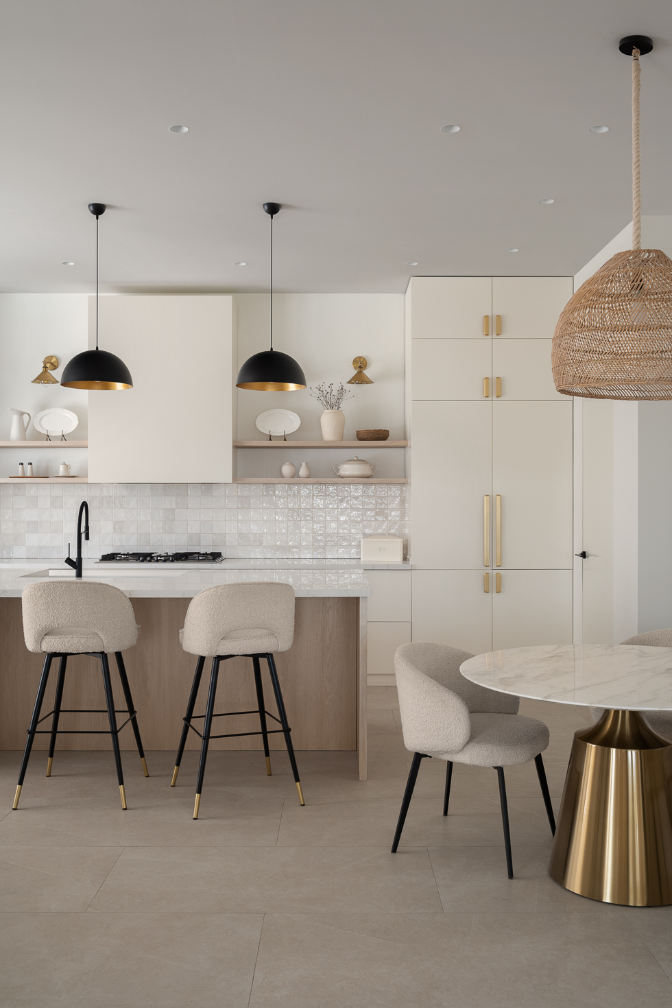 cuisine design blanche maison contemporaine