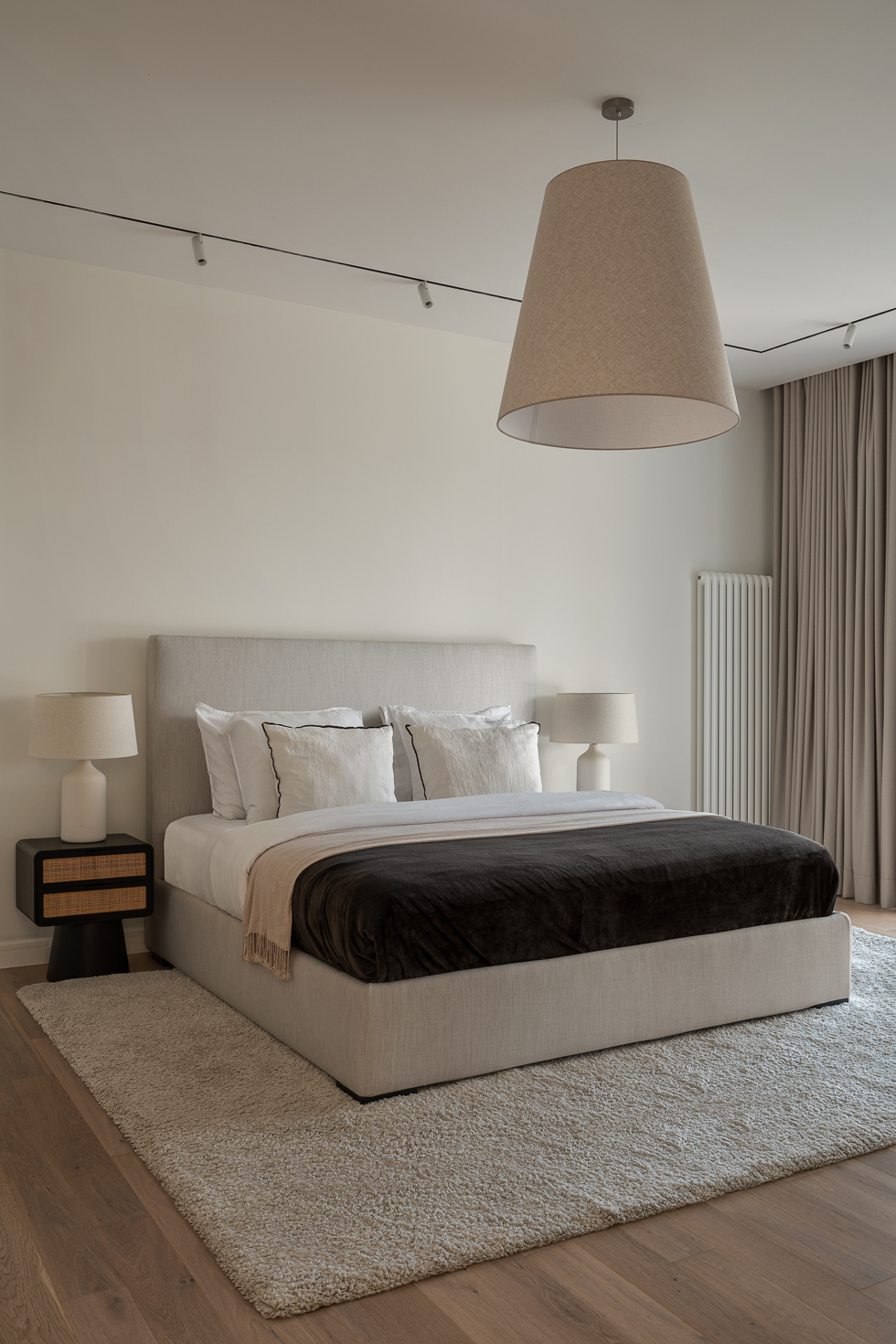chambre beige maison contemporaine