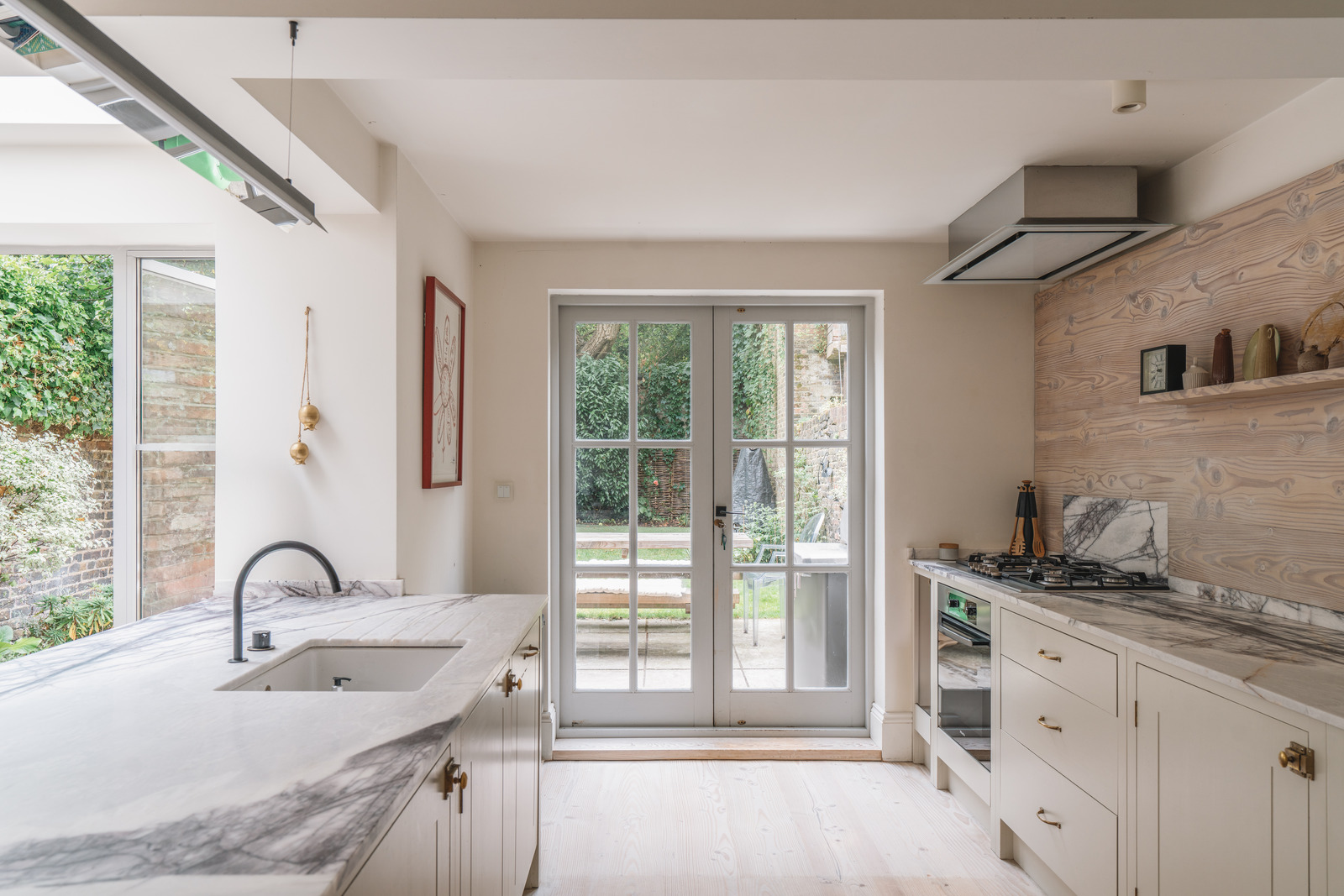 cuisine appartement Londres avec jardin