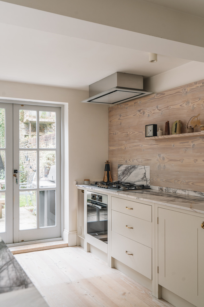 cuisine appartement Londres avec jardin