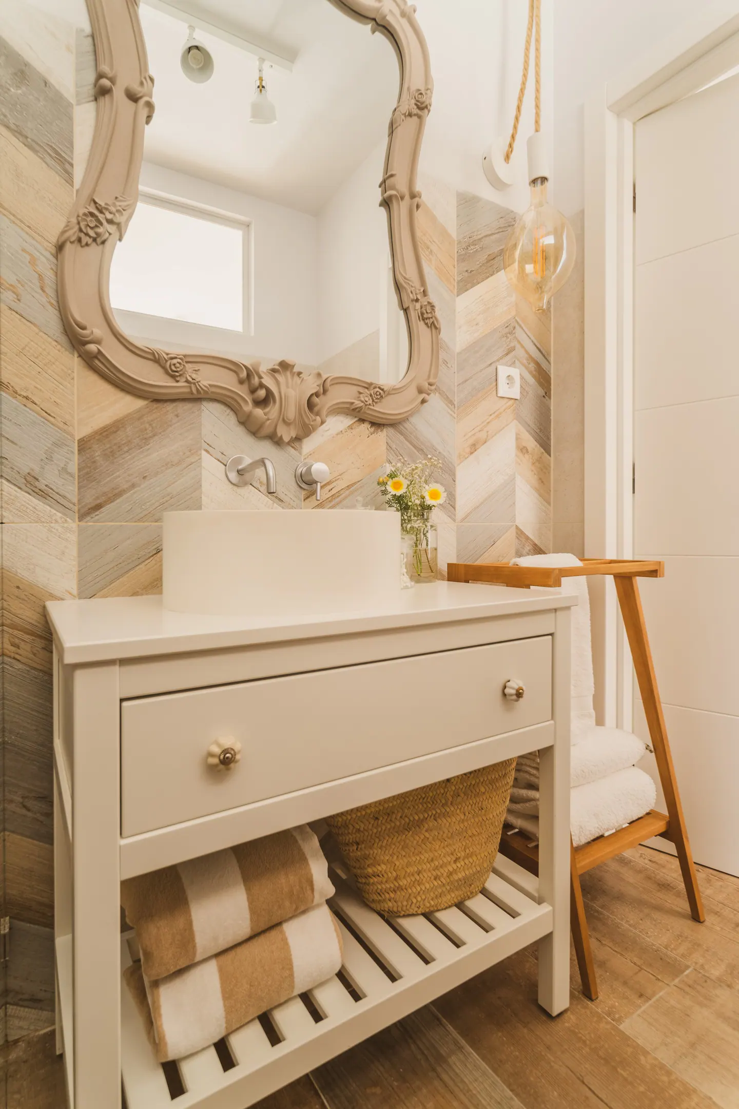 salle de bain décoration rustique chic beige salle de bain décoration rustique chic beige