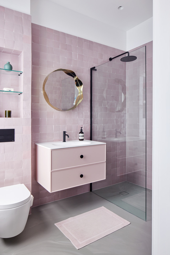 salle de bain rose salle de bain rose