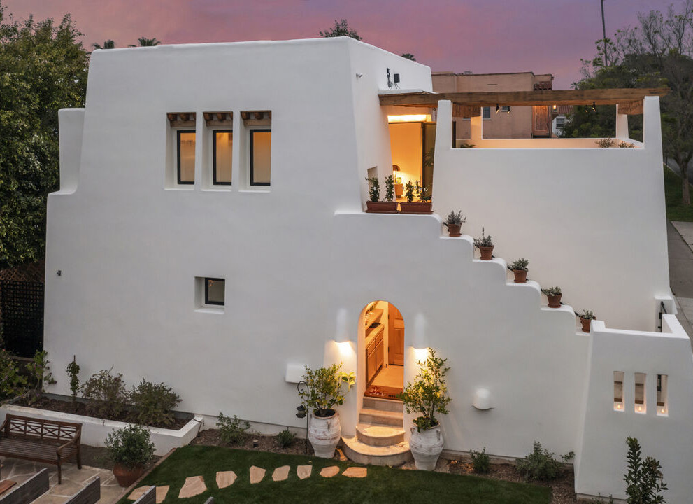 maison blanche à Los Angeles