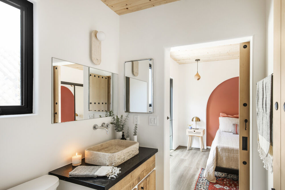 salle de bain rustique chic décoration naturelle