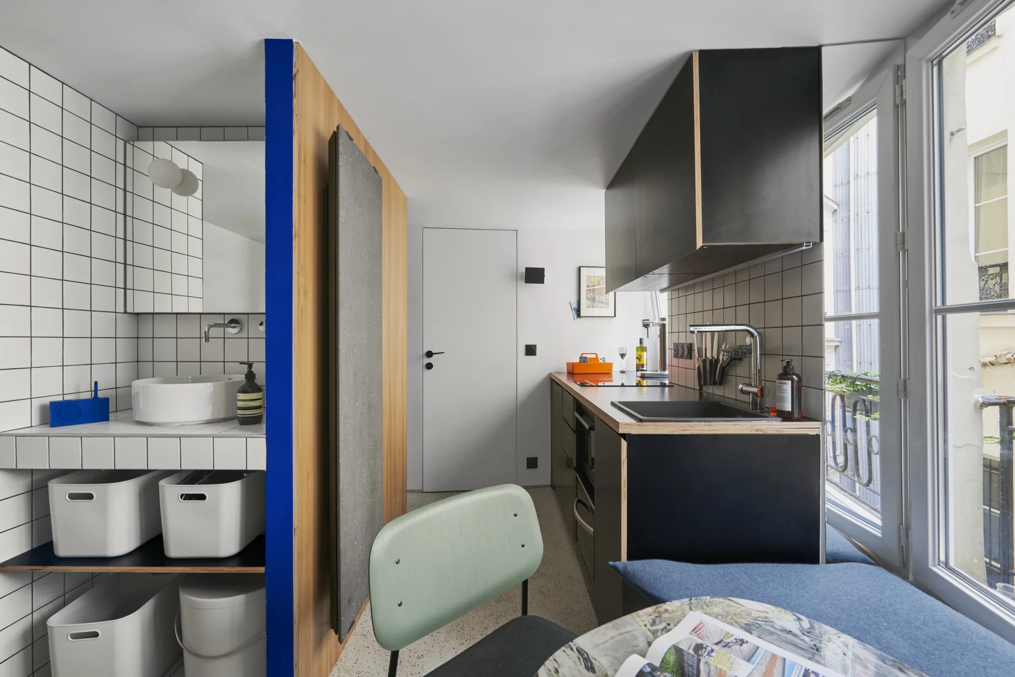 studio Paris 19m2 décoration design