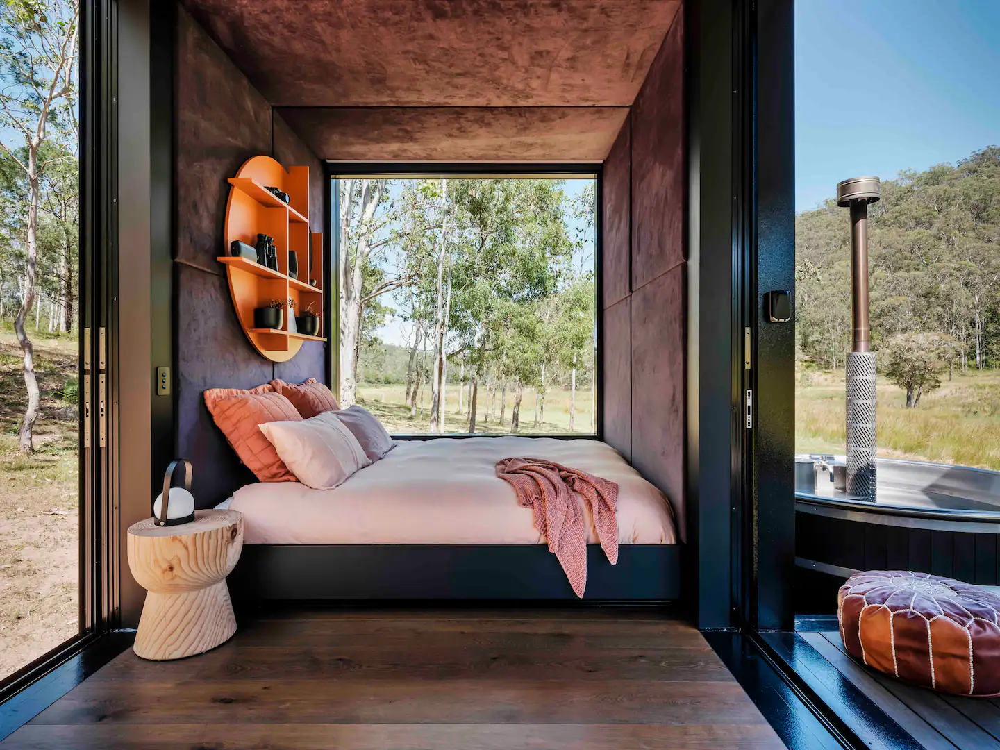 espace chambre petite maison en bois hors-réseaux Billy' s Hideaway