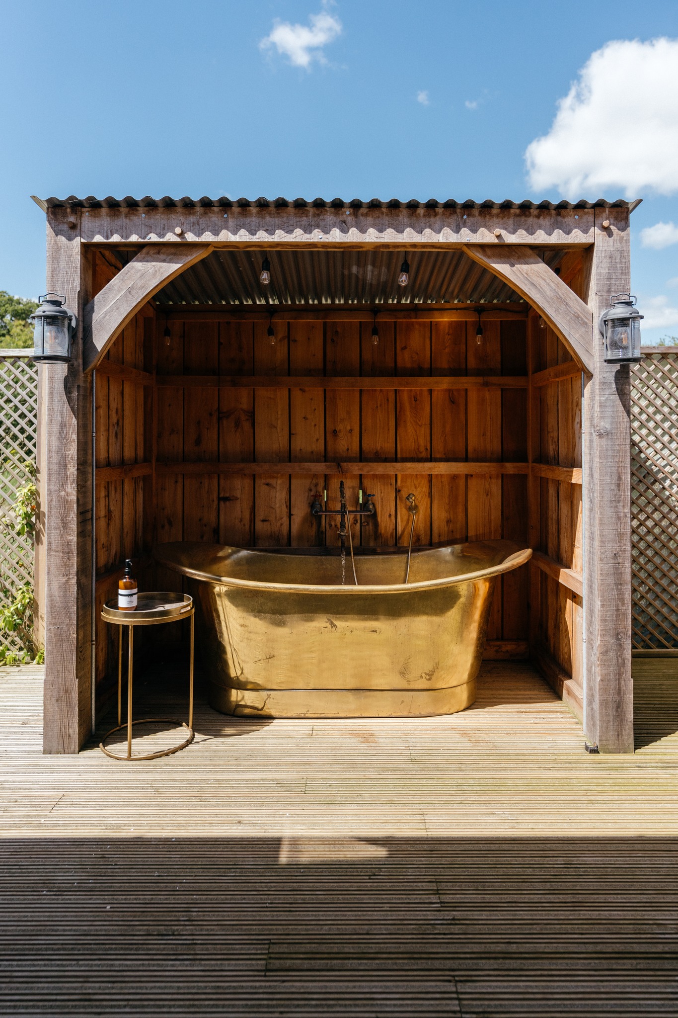 salle de bain extérieure