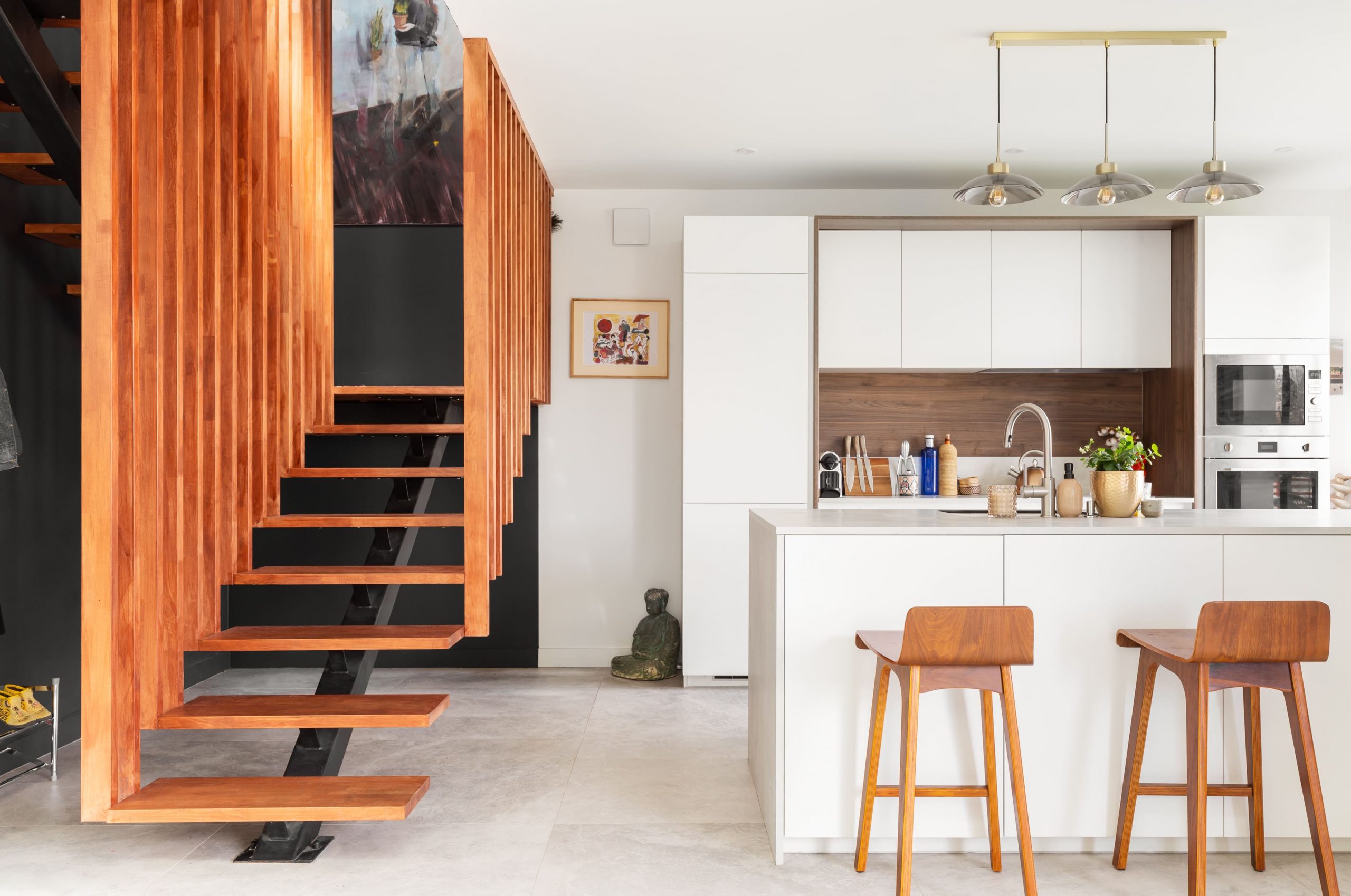 cuisine ouverte décoration contemporaine rénovation maison de ville photo : © Thierry Gravoille cuisine ouverte décoration contemporaine rénovation maison de ville photo : © Thierry Gravoille